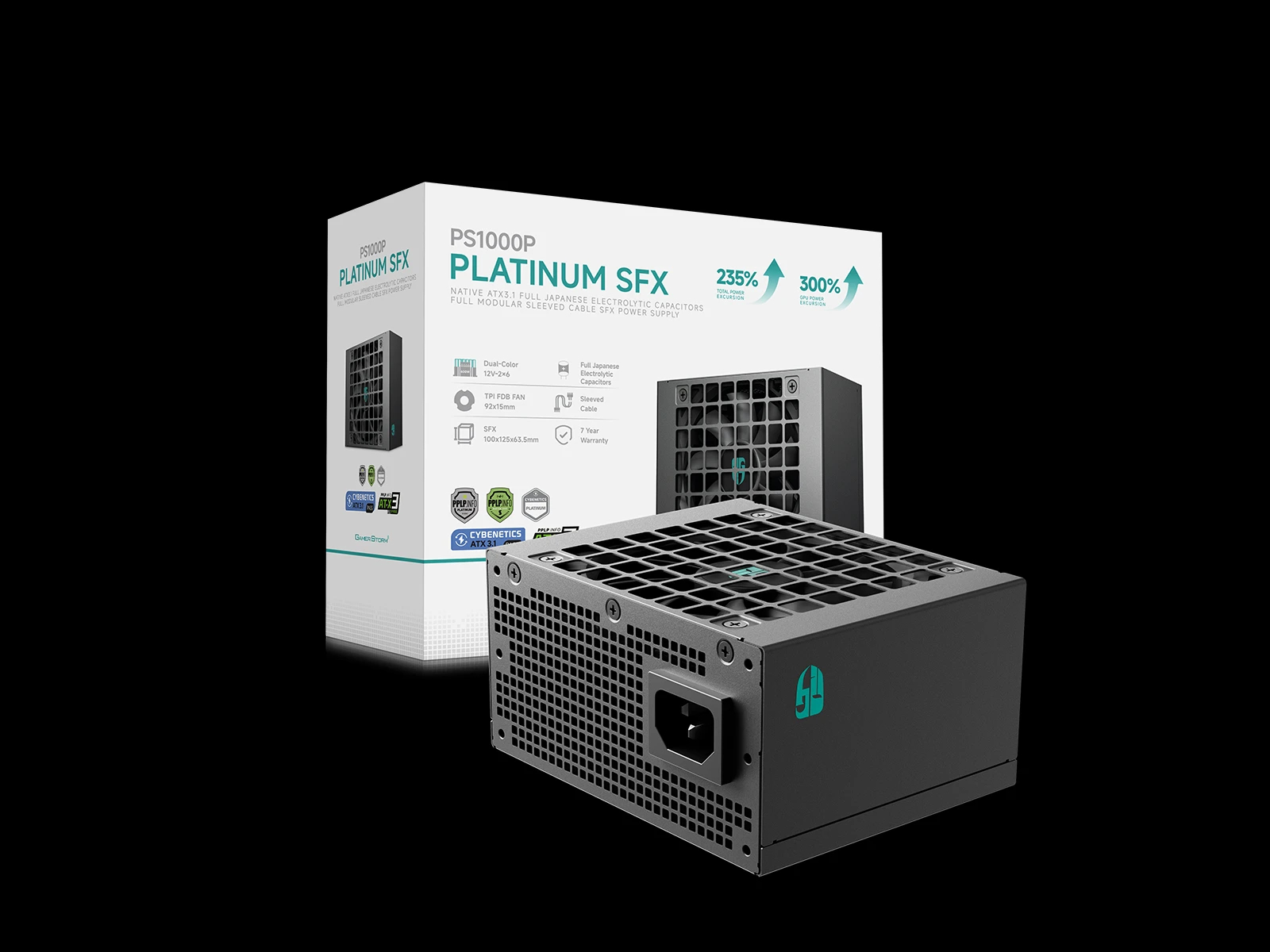 DeepCool захранване PSU SFX 3.1 1000W Platinum, Full Modular - PS1000P