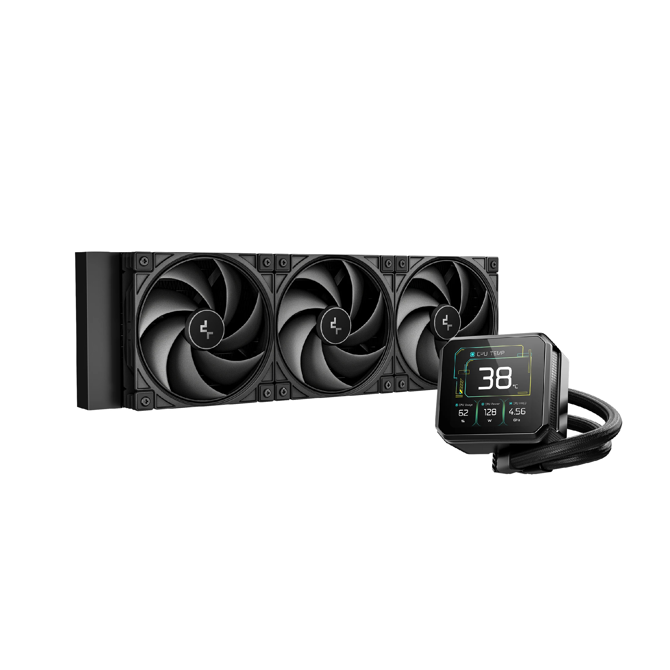 DeepCool водно охлаждане Water Cooling SPARTACUS 360 - 3.4 inch IPS Display