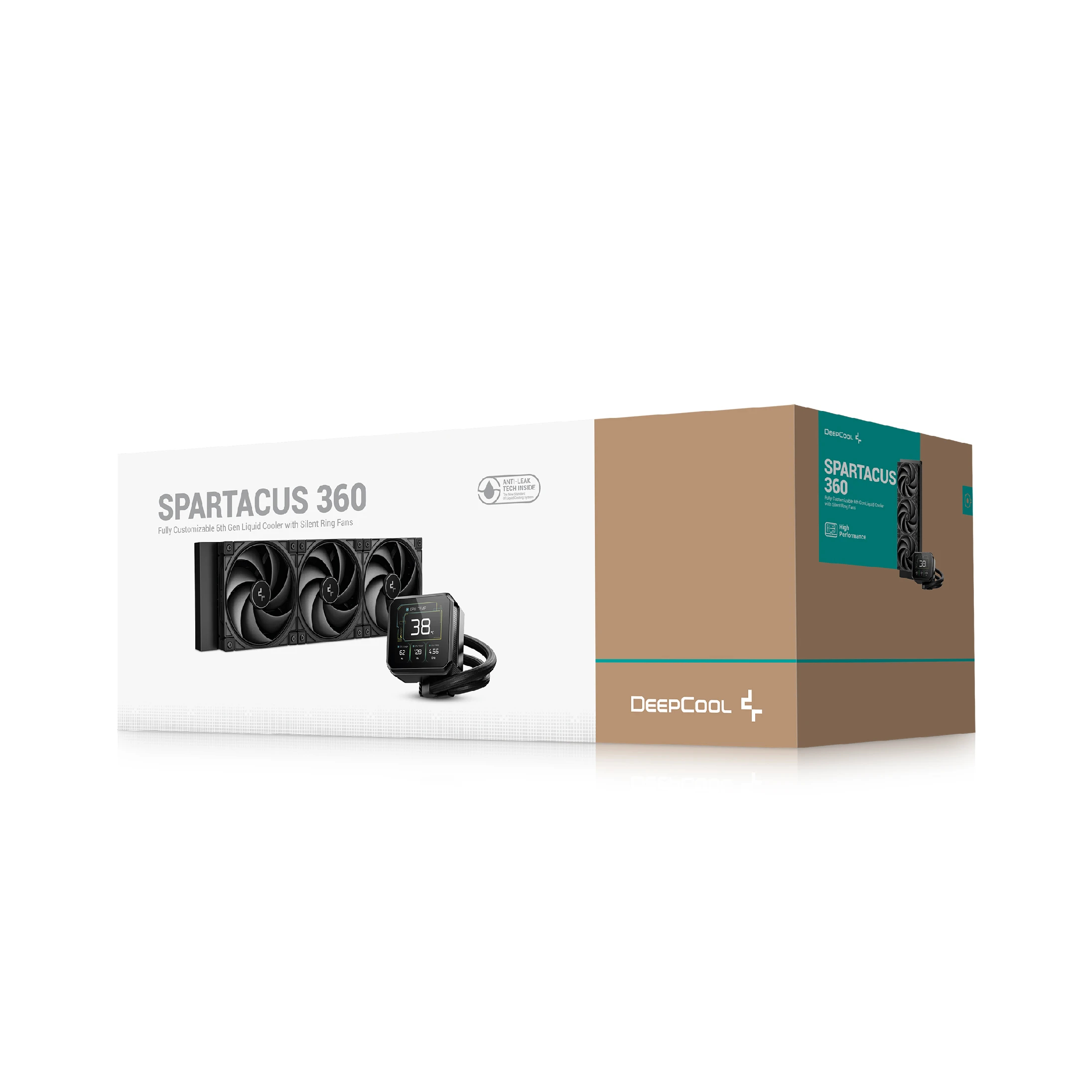 DeepCool водно охлаждане Water Cooling SPARTACUS 360 - 3.4 inch IPS Display