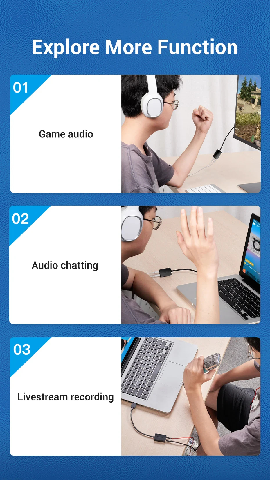 Vention външна звукова карта USB Sound card - CDYB0