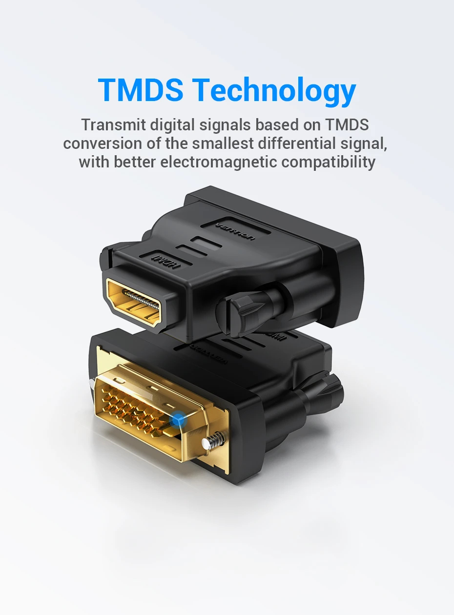 Vention Адаптер Adapter DVI M / HDMI F Gold plated - ECDB0