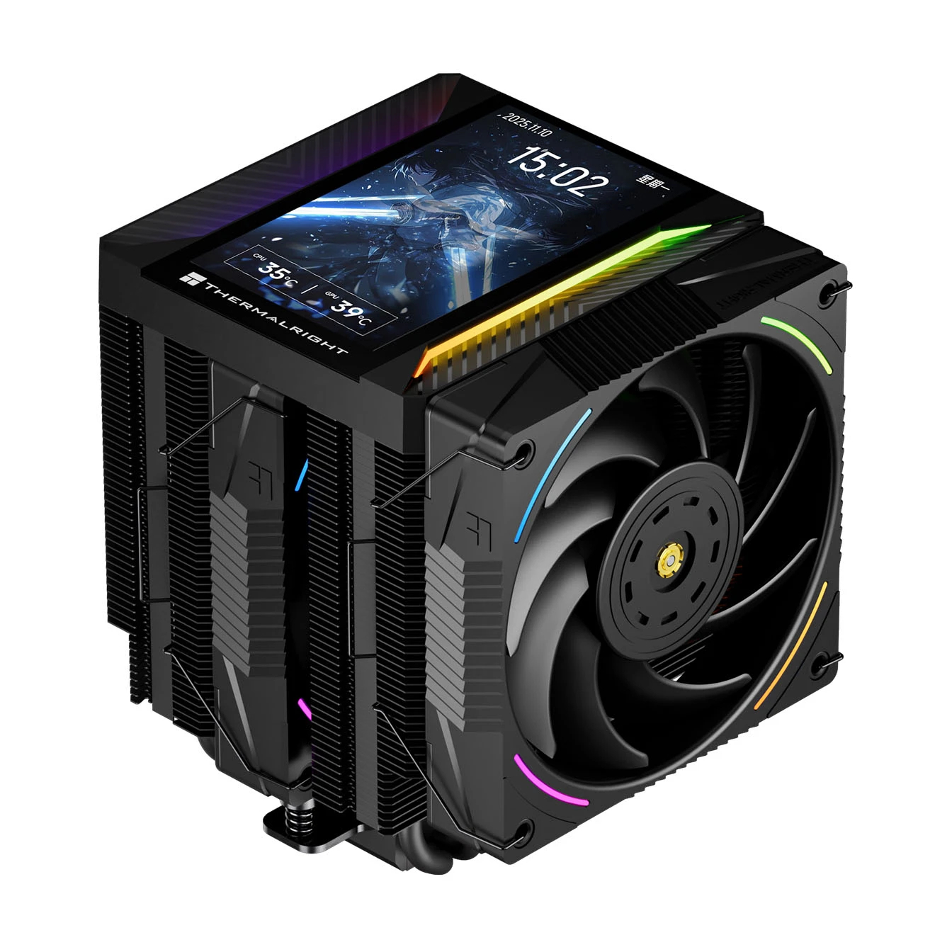 Thermalright охладител CPU Cooler Peerless Assassin 120 Vision MAX ARGB - Dual-Tower - 5 inch Display, LGA1851/AM5