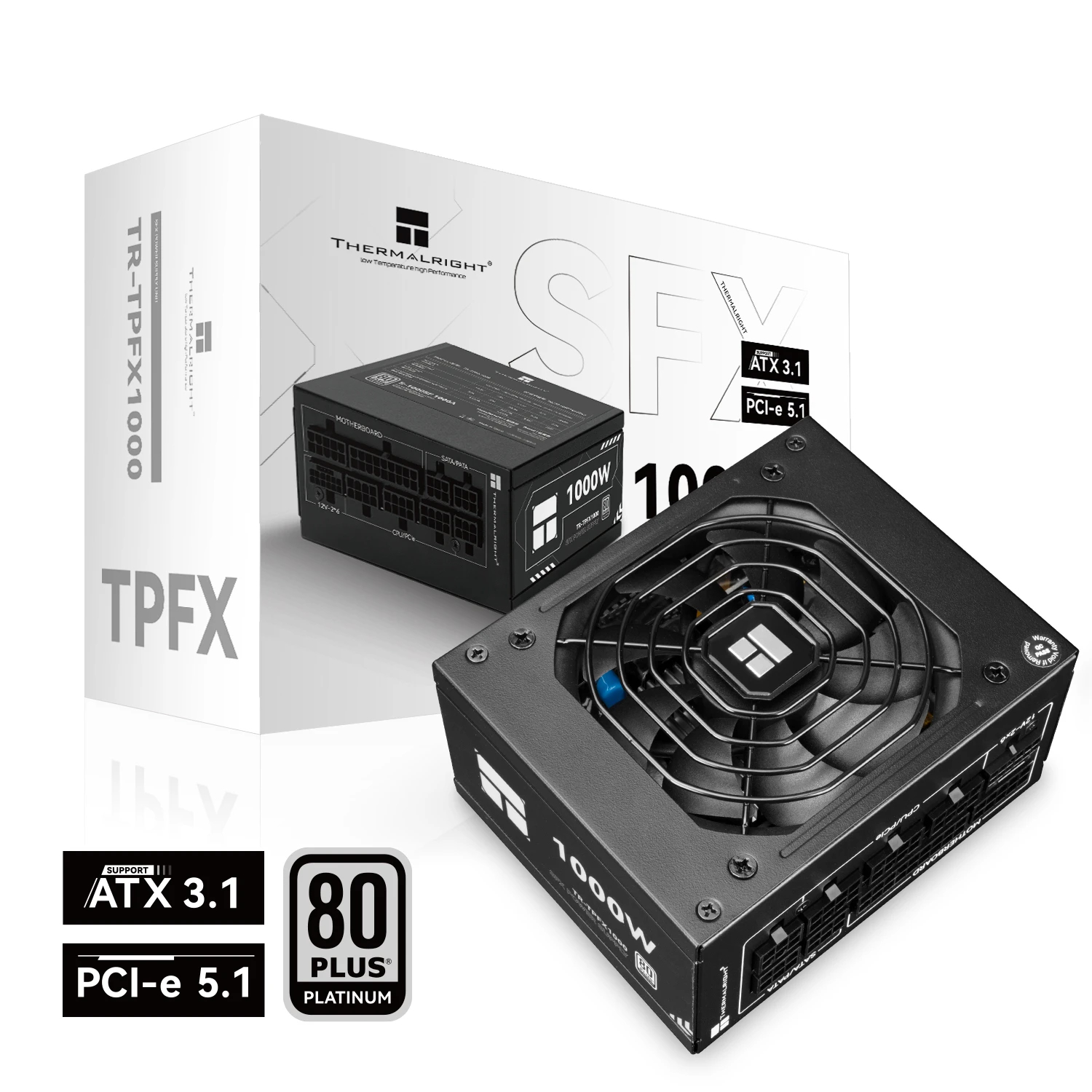 Thermalright захранване PSU SFX 3.1 1000W Platinum, Full Modular - TR-TPFX1000