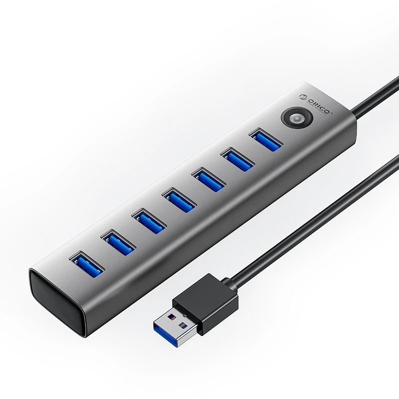 Orico хъб USB3.0 HUB 7 port Black - CL7U-U3-10-GY-BP