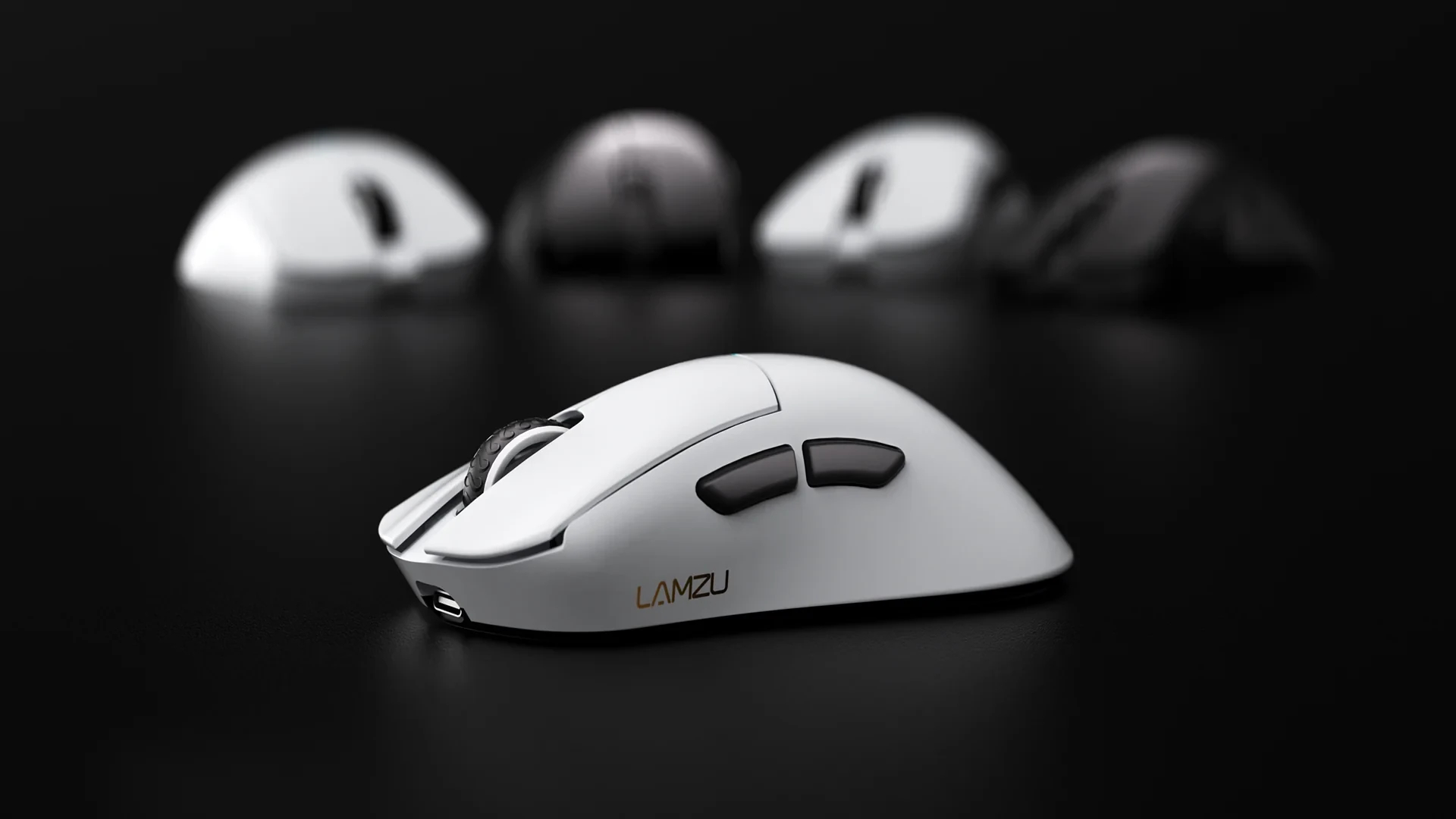 Lamzu професионална геймърска мишка PARO 8K White - Wireless Gaming Mouse