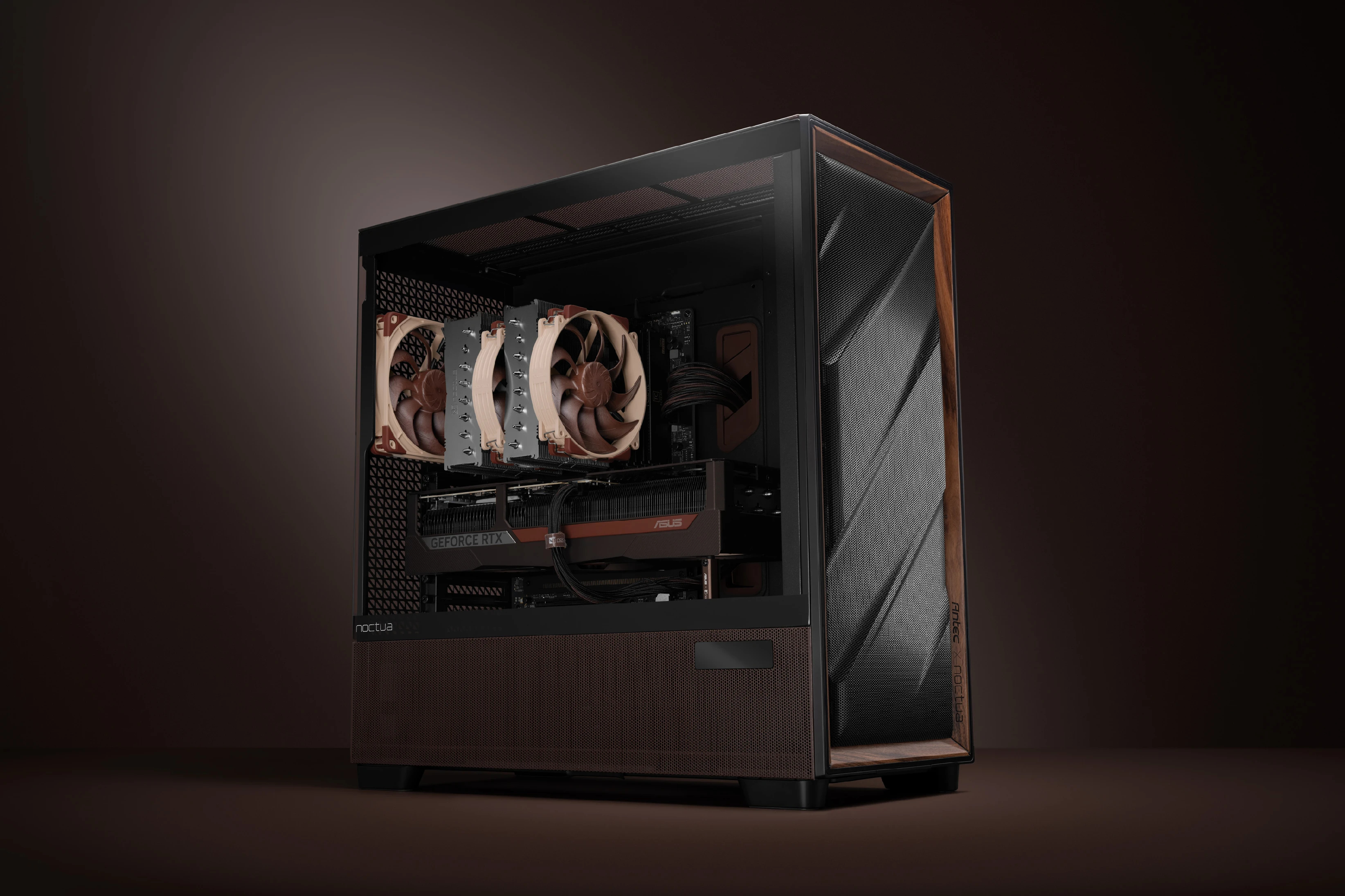 Noctua кутия Case E-ATX - Antec Flux Pro Noctua Edition