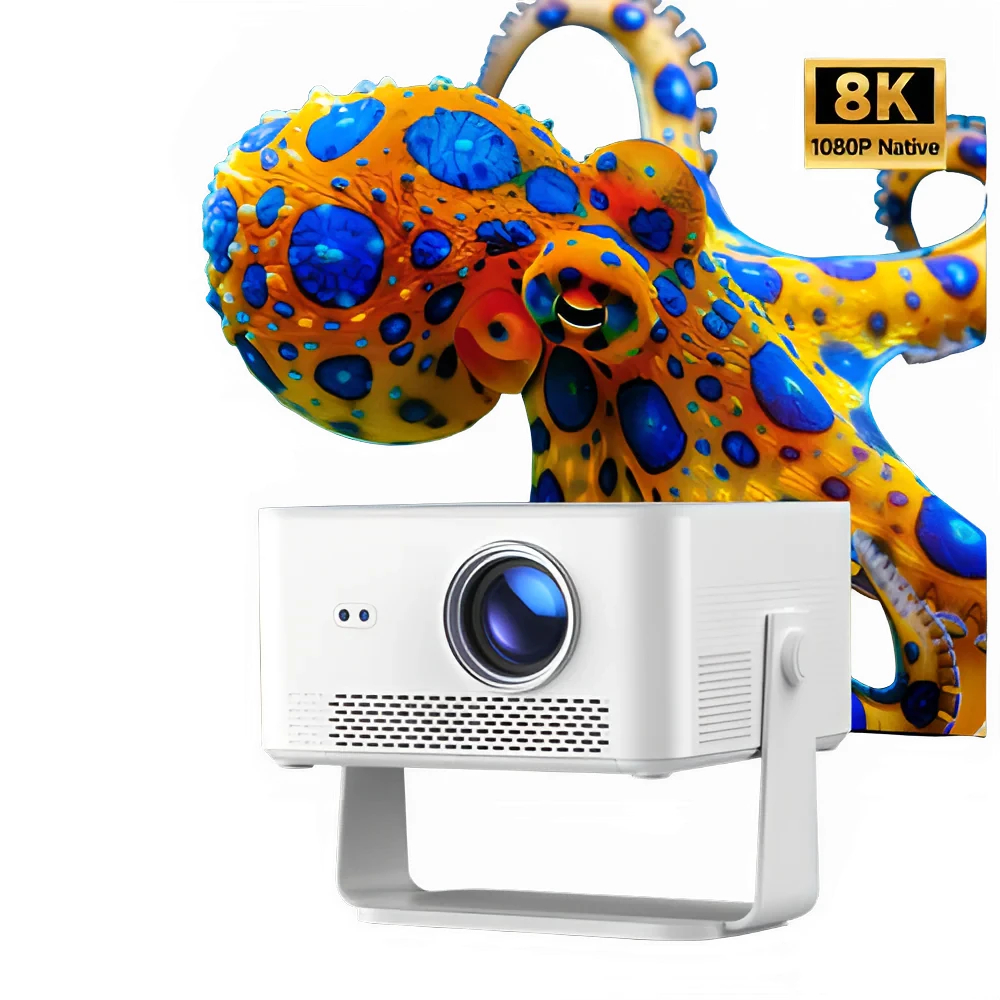MagCubic преносим мултимедиен проектор Portable Multimedia Projector HY450MAX - 8K, Android 14, Wi-Fi 6, Bluetooth 5.4