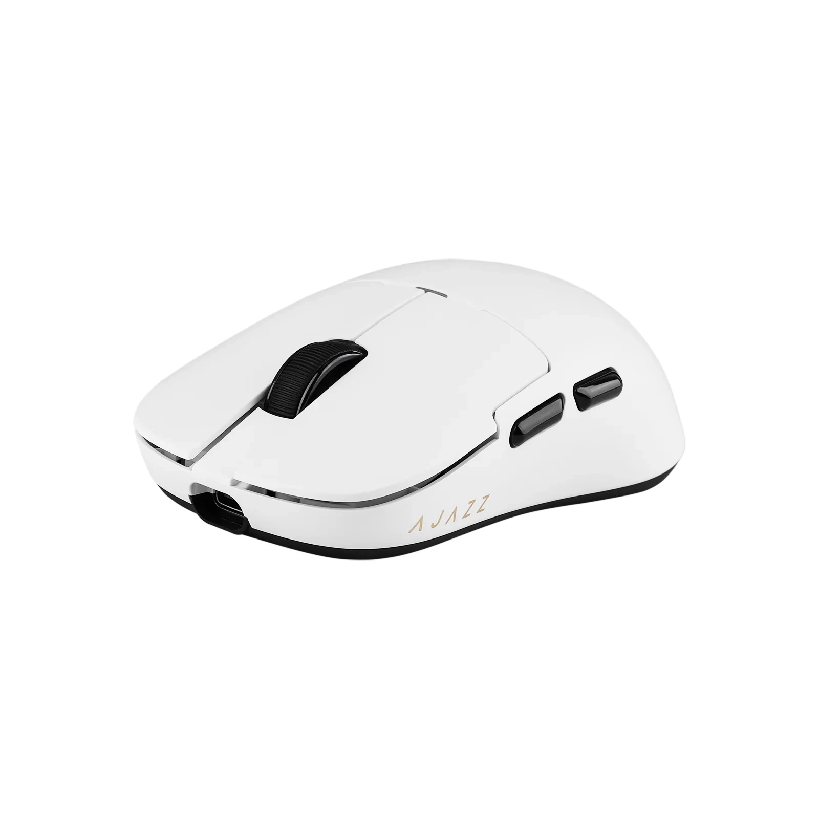 Ajazz професионална геймърска мишка AJ159 APEX - Wireless Gaming Mouse - 8K, Magnetic Charging Dock, White