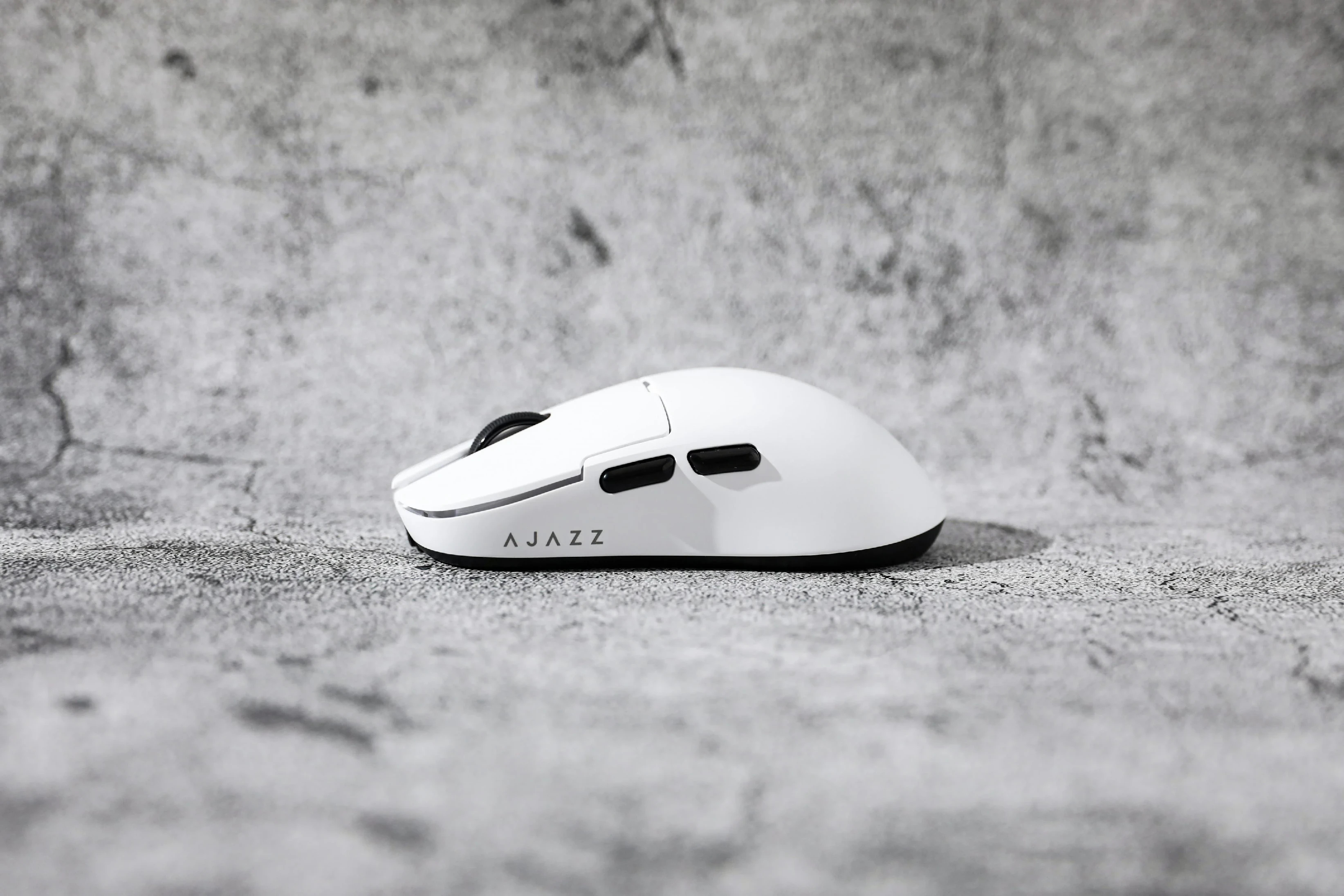 Ajazz професионална геймърска мишка AJ159 APEX - Wireless Gaming Mouse - 8K, Magnetic Charging Dock, White