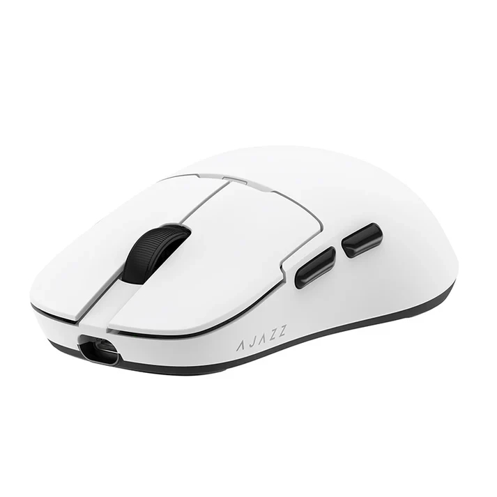Ajazz професионална геймърска мишка AJ159P MC - Wireless Gaming Mouse - 1K, Magnetic Charging Dock, White