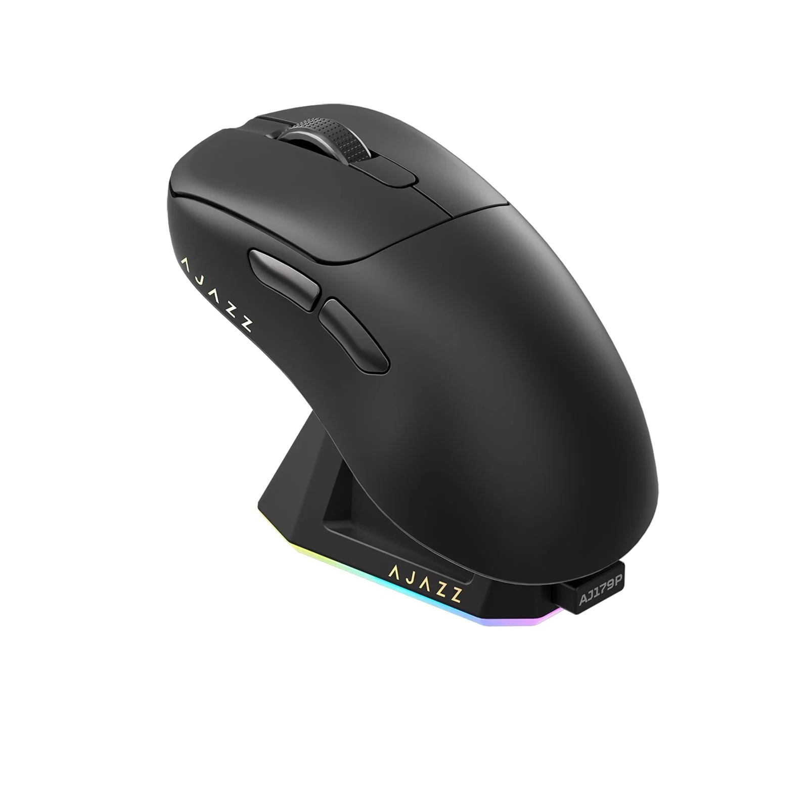 Ajazz професионална геймърска мишка AJ179 PRO - Wireless Gaming Mouse - 8K, Magnetic Charging Dock, Black