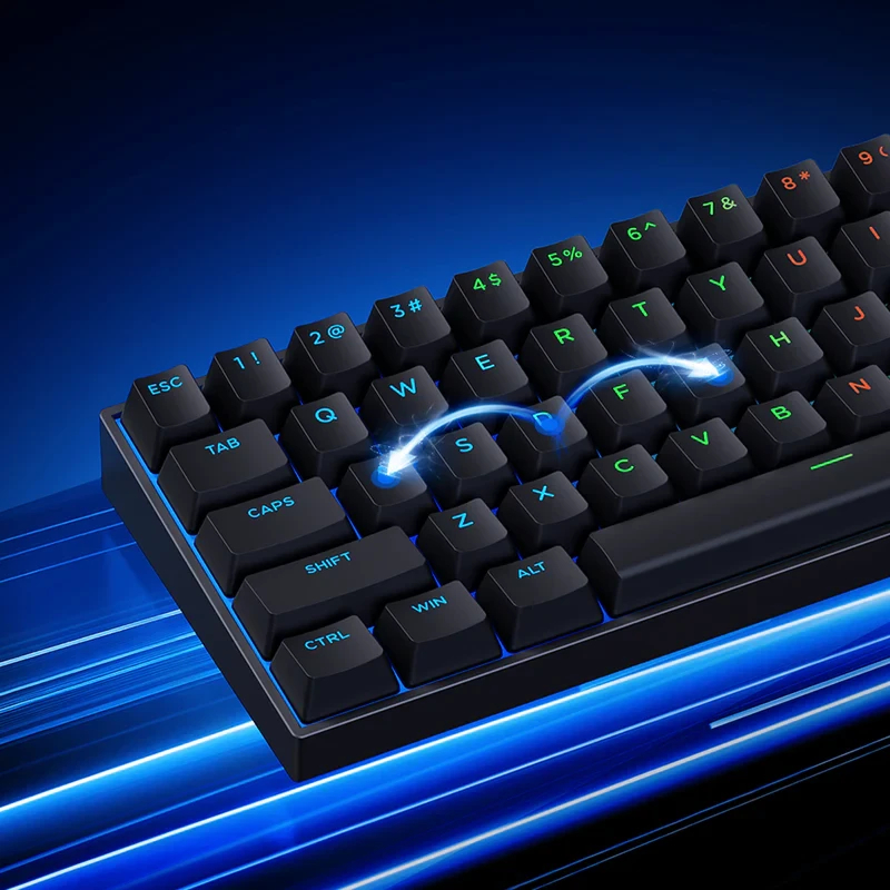MCHOSE геймърска механична клавиатура Gaming Mechanical Keyboard Ace 60 Pro - 8K, TTC Uranus Magnetic Switch - Standard [Linear] (English US), White