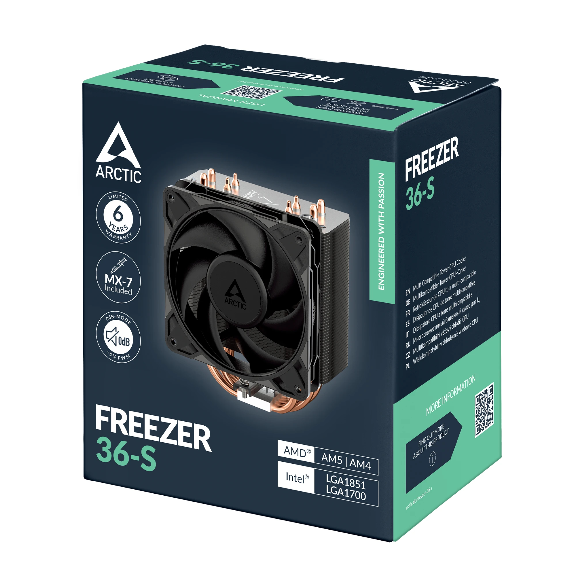 Arctic охладител Freezer 36-S - LGA1851/AM5