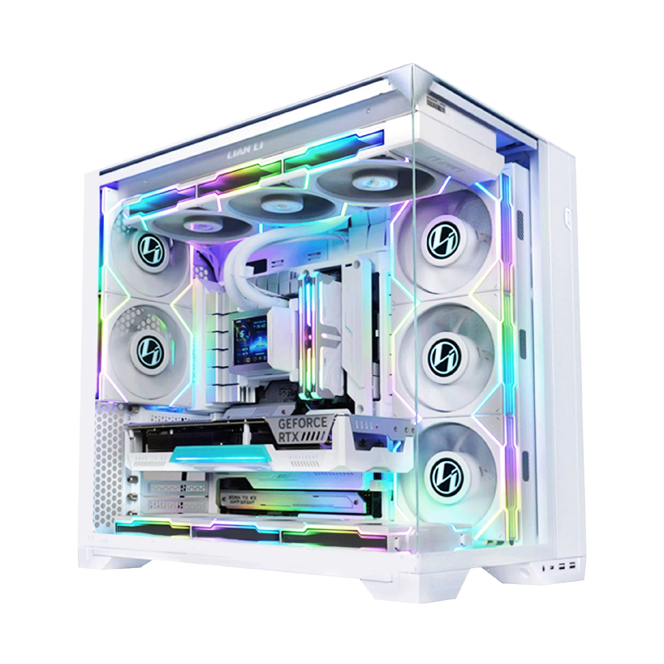 Lian Li кутия Case E-ATX - O11 Vision Compact - White