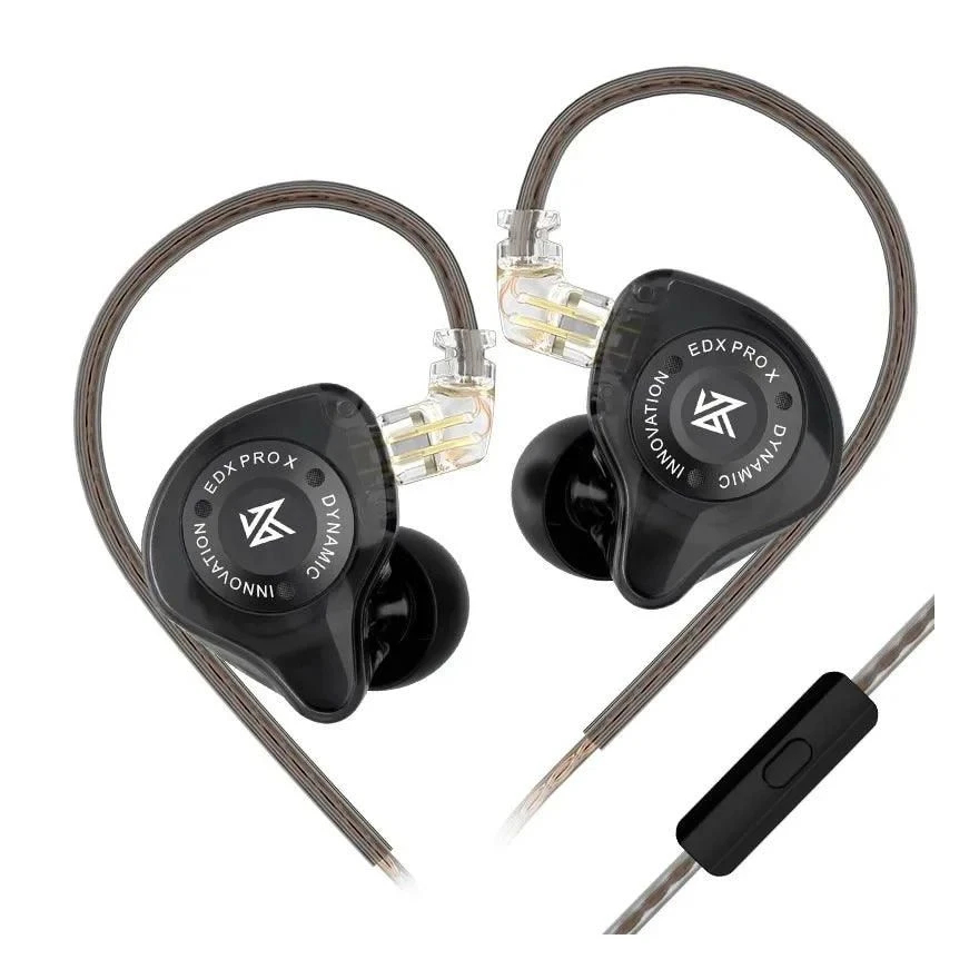 KZ професионални слушалки Hi-Fi In-Ear-Monitors - EDX PRO X Black Mic
