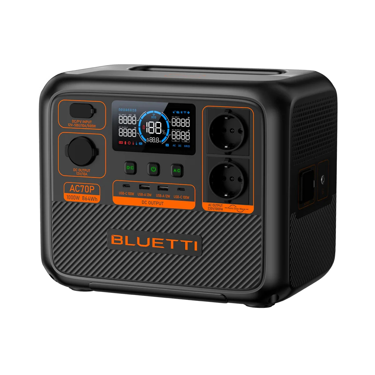 Bluetti Преносима електростанция Portable Power Station AC70P - Premium 80