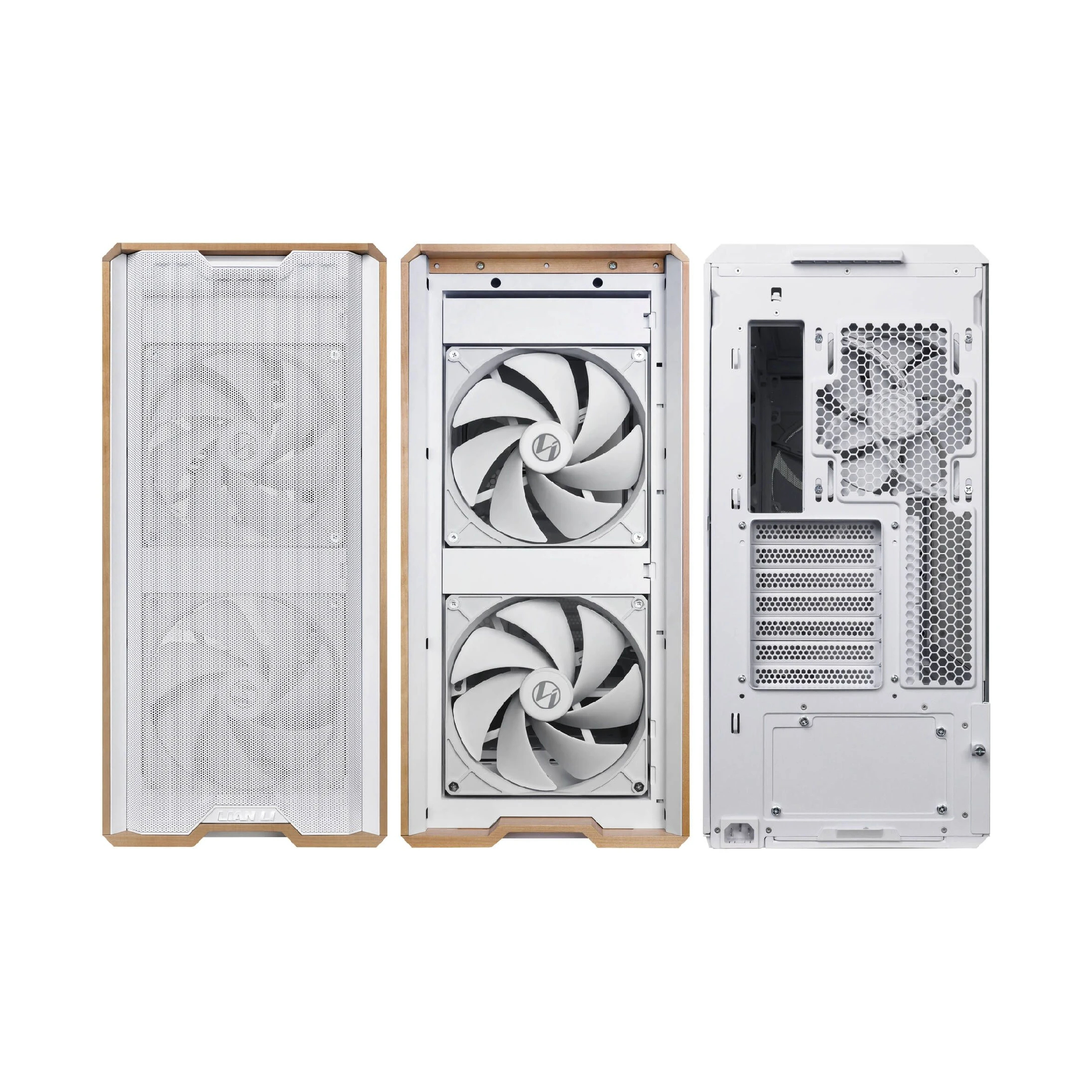 Lian Li кутия Case ATX - LANCOOL 217 WOOD - White
