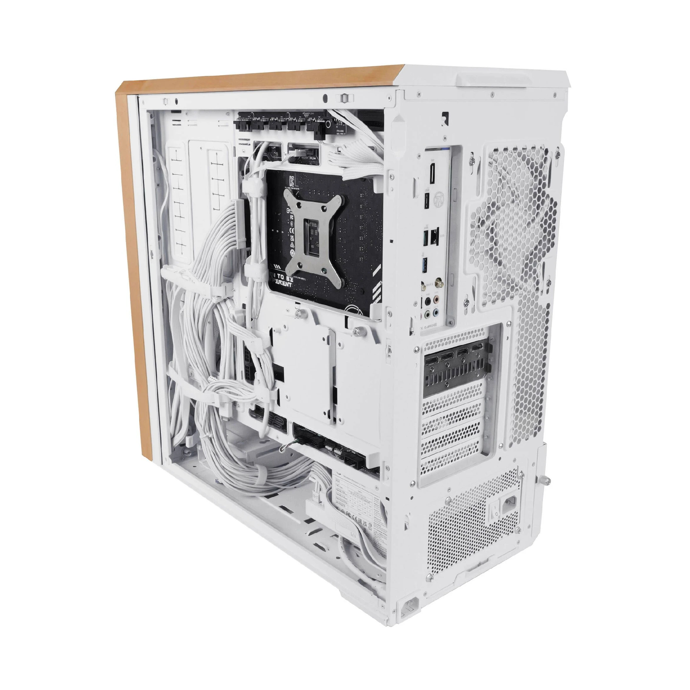 Lian Li кутия Case ATX - LANCOOL 217 WOOD - White