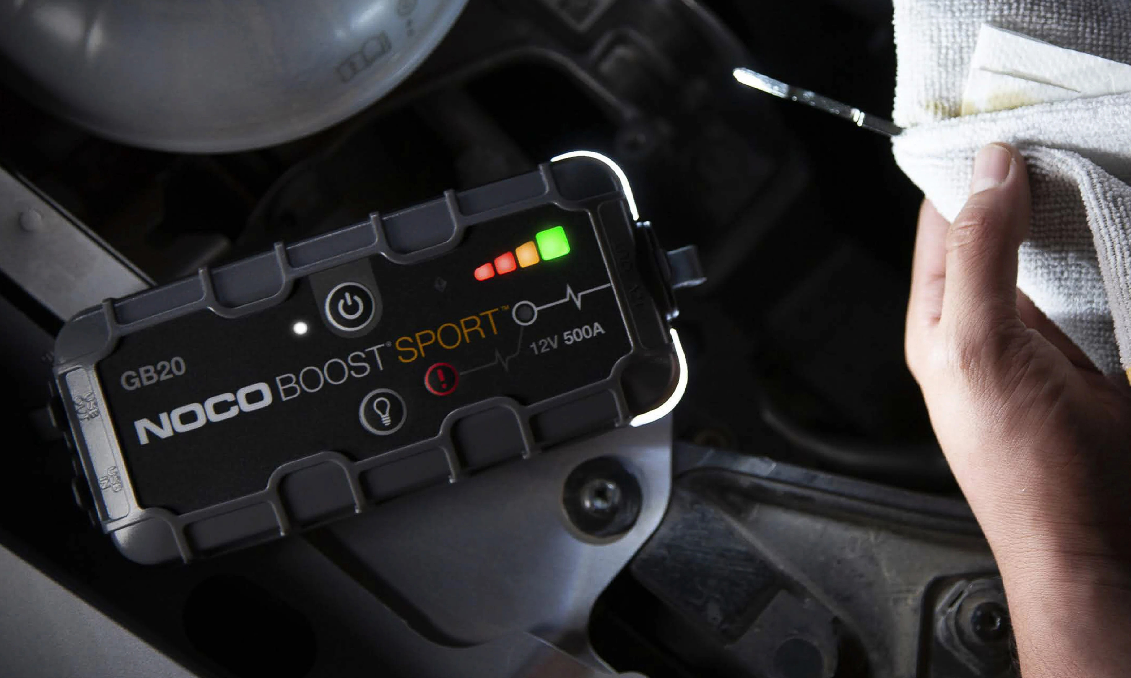 NOCO мултифункционален стартер за автомобил Jump Starter - BOOST SPORT ULTRASAFE GB20 - 500A, 12V