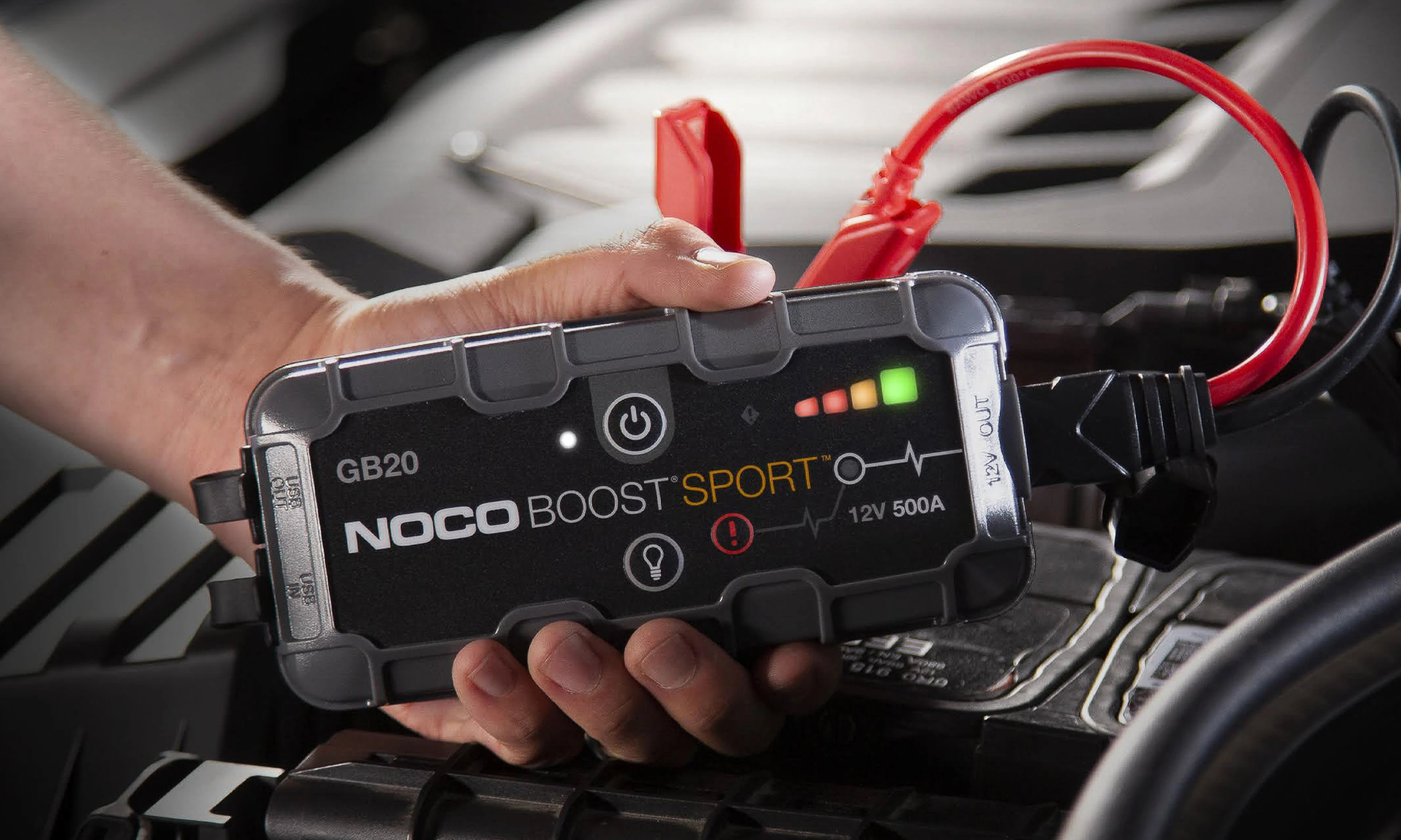 NOCO мултифункционален стартер за автомобил Jump Starter - BOOST SPORT ULTRASAFE GB20 - 500A, 12V