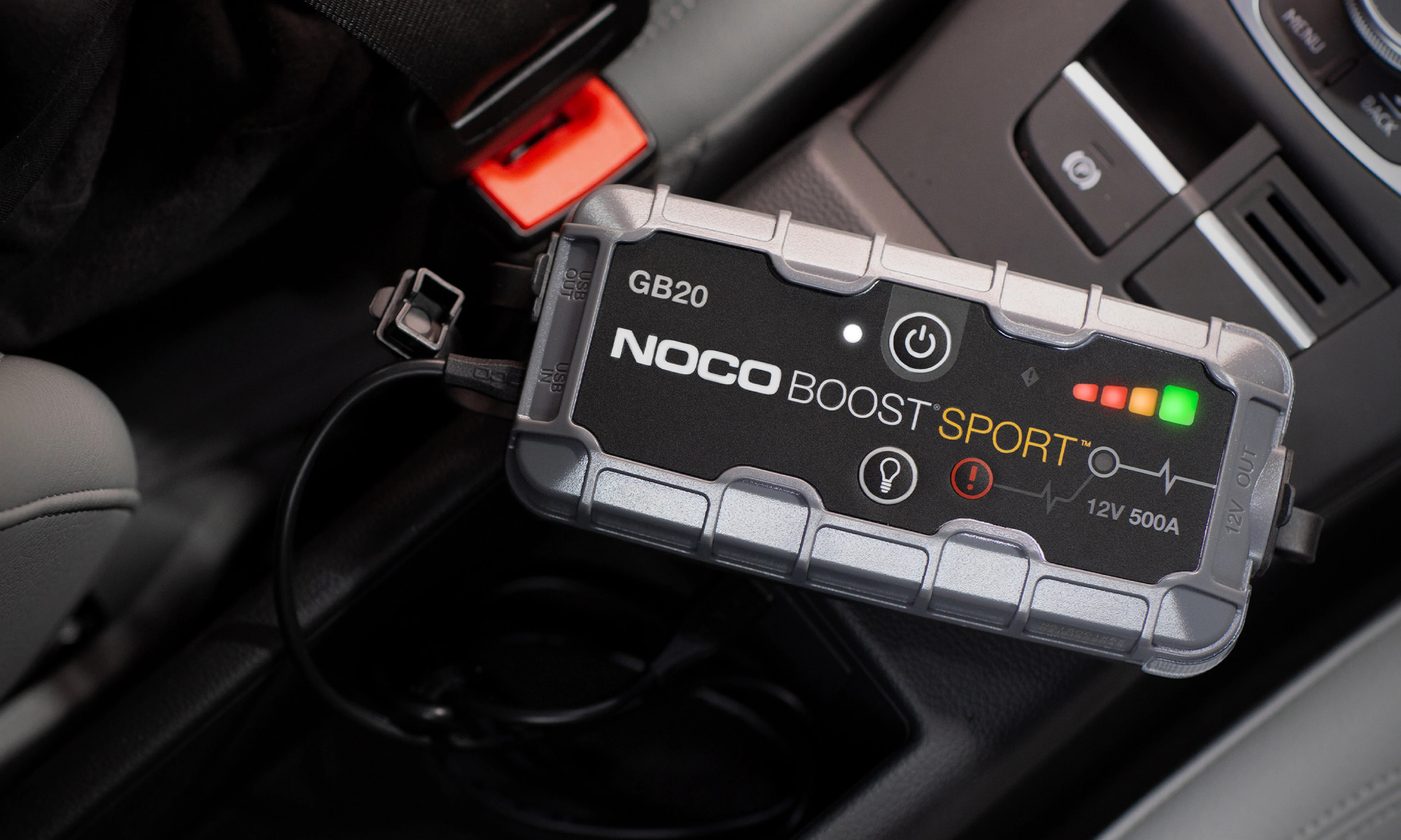 NOCO мултифункционален стартер за автомобил Jump Starter - BOOST SPORT ULTRASAFE GB20 - 500A, 12V