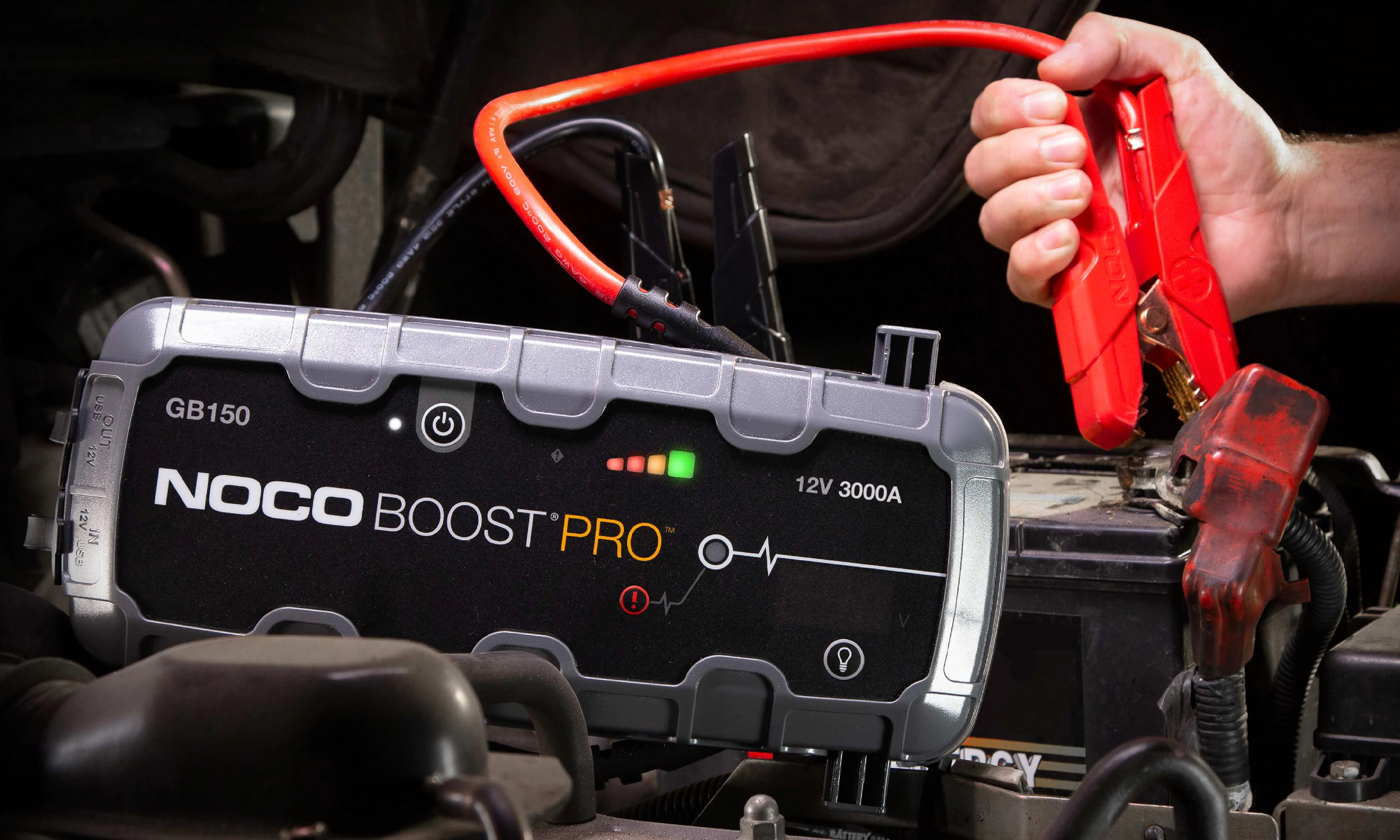 NOCO мултифункционален стартер за автомобил Jump Starter - BOOST HD GB70 - 2000A, 12V