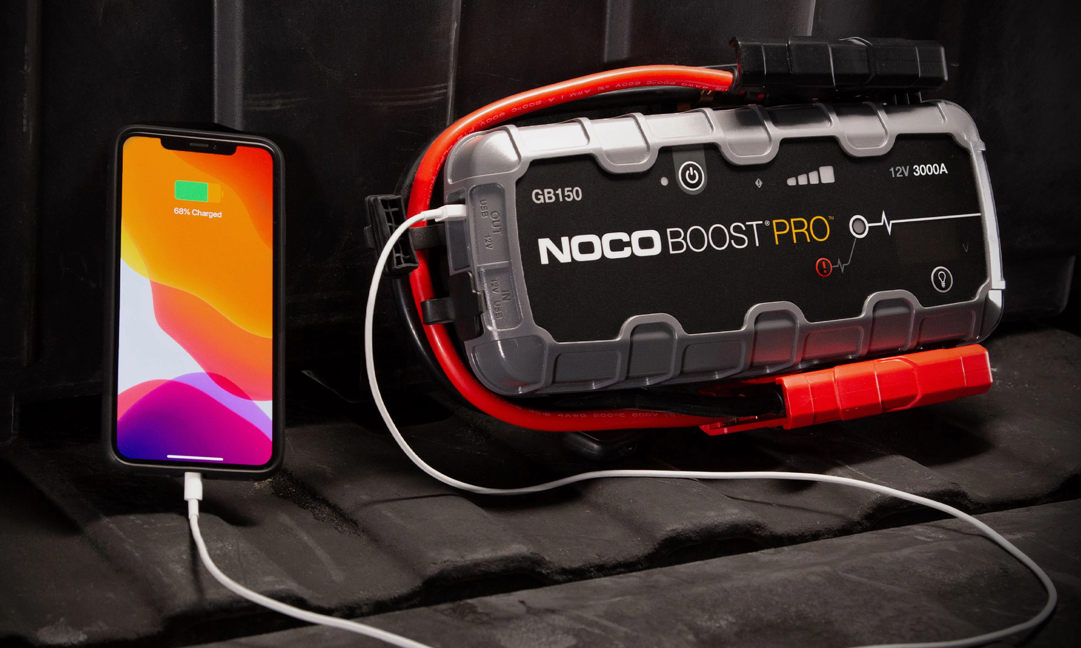 NOCO мултифункционален стартер за автомобил Jump Starter - BOOST HD GB70 - 2000A, 12V