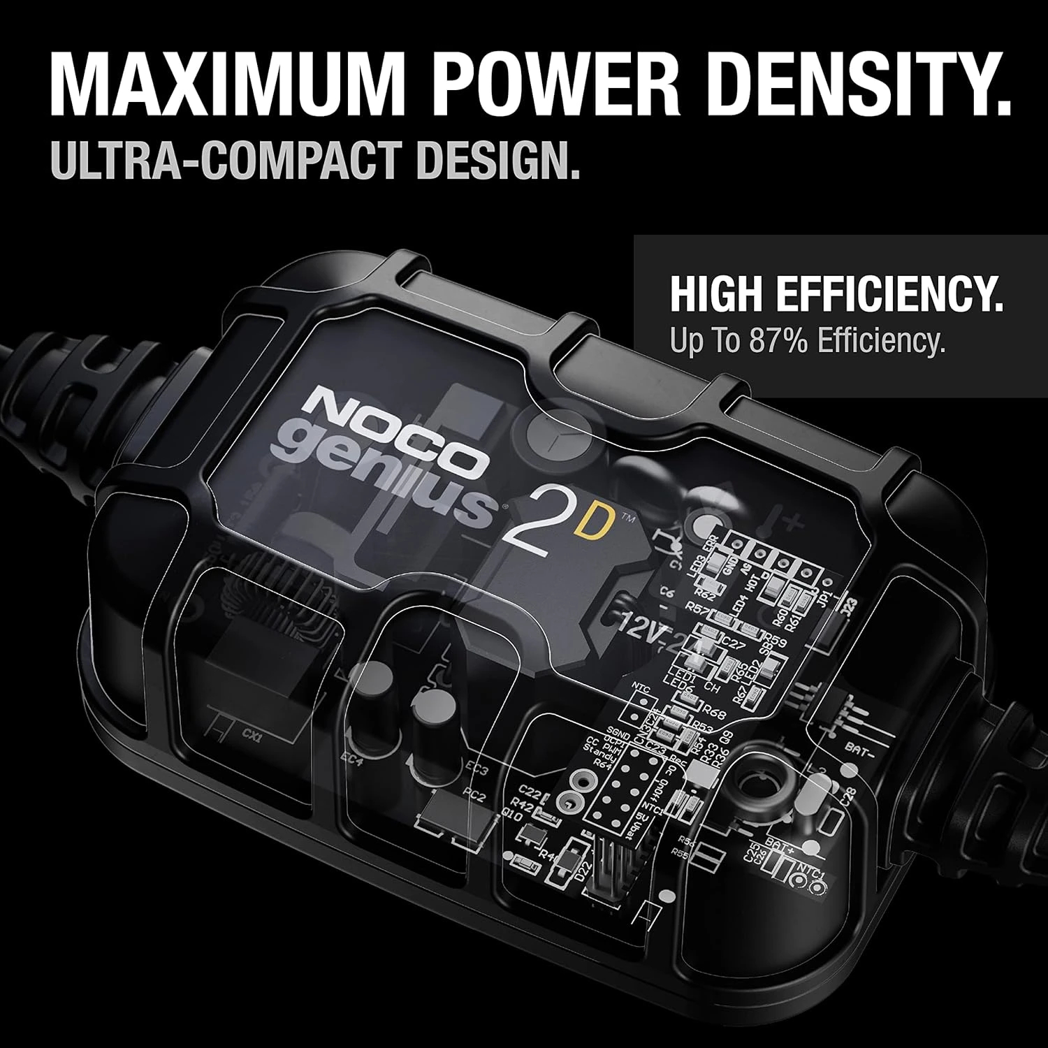 NOCO зарядно за акумулатор Battery Charger - GENIUS2D - 1A, Direct-Mount