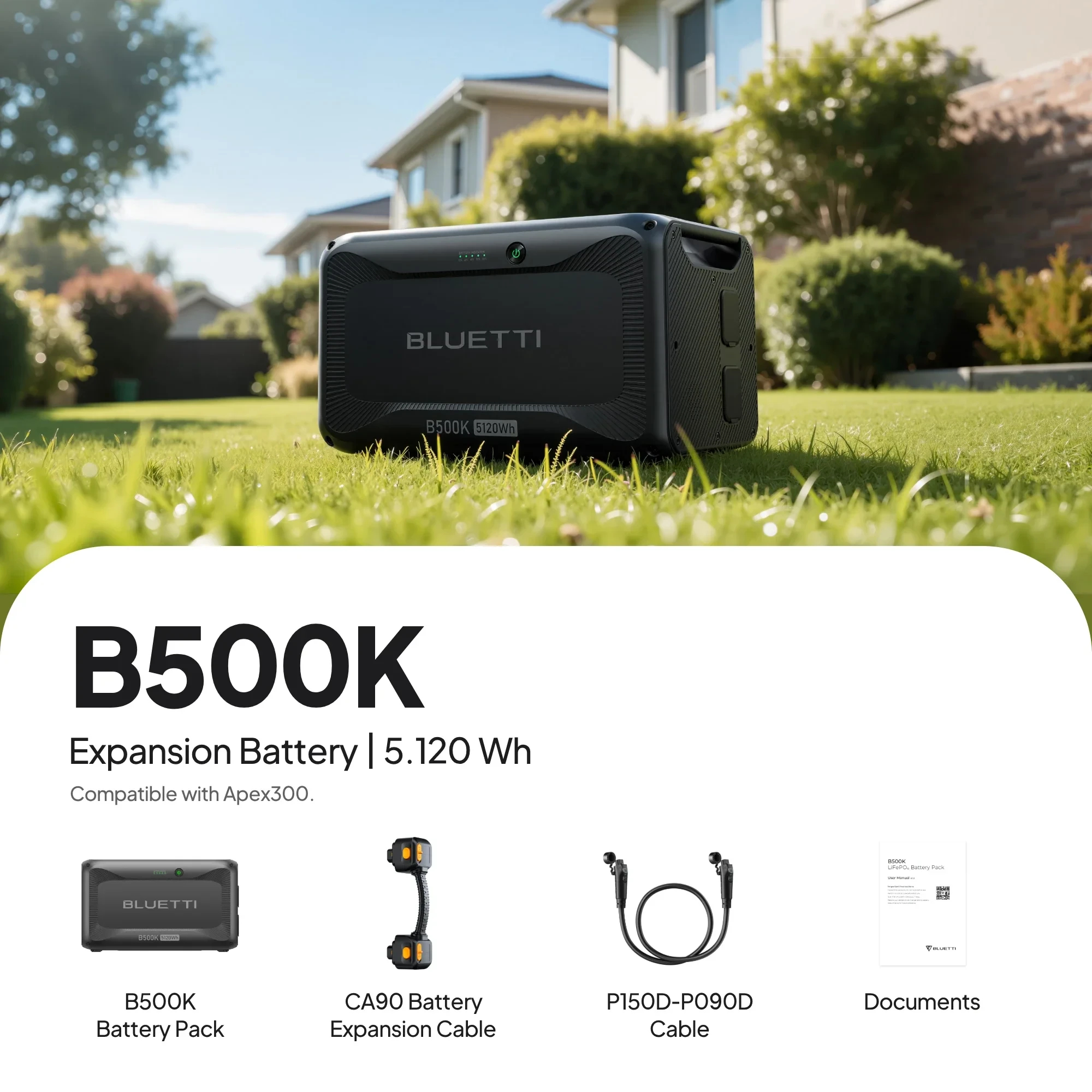 Bluetti Допълнителна батерия B500K Expansion Battery 5120Wh