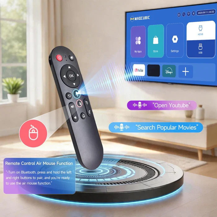 MagCubic преносим мултимедиен проектор Portable Multimedia Projector HY320 Pro - 4K, Android 14, Wi-Fi, Bluetooth 5.4