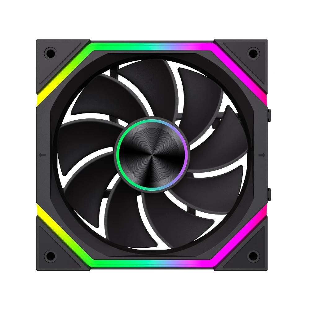 Gamemax Комплект вентилатори Fan Pack 3-in-1 3x120mm - FN12A-N2 WL-R - Reverse, Daisy-Chain, A-RGB