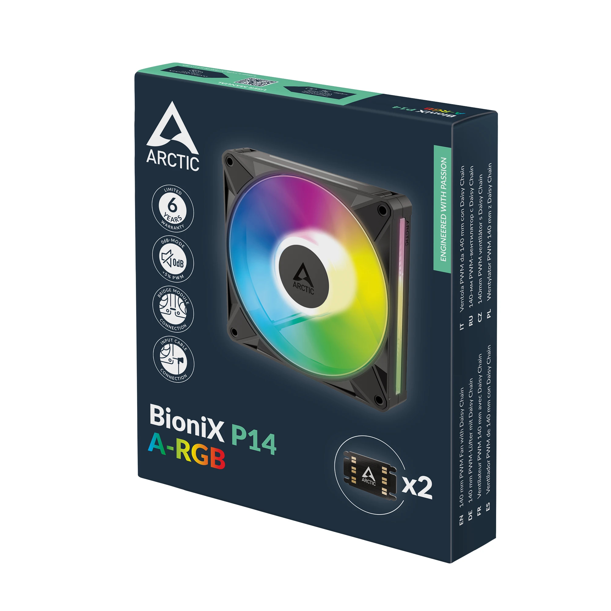Arctic вентилатор Fan 140mm BioniX-P14-A-RGB