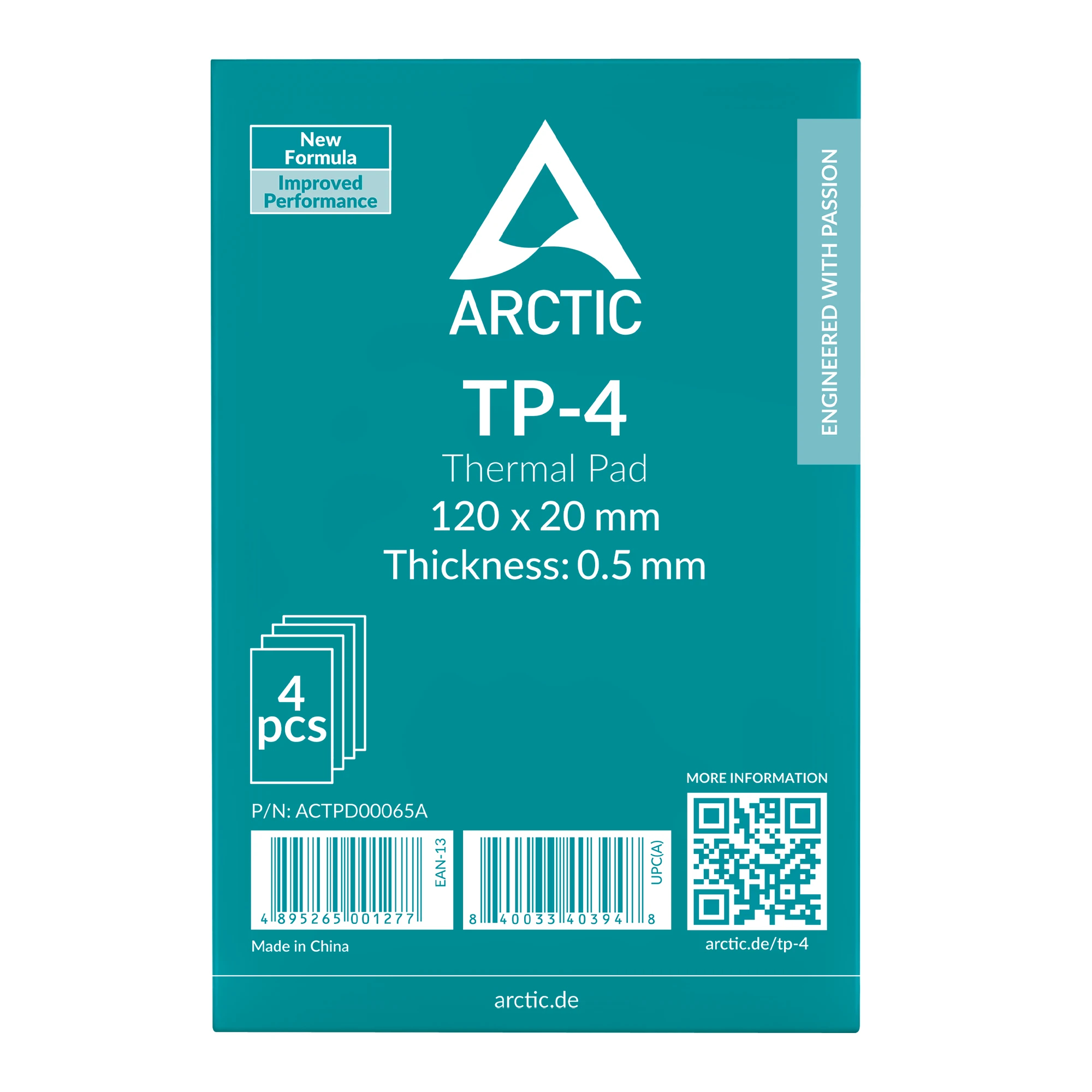 Arctic Термопад Thermal pad TP-4 120x20mm, 0.5mm - 4 Pack