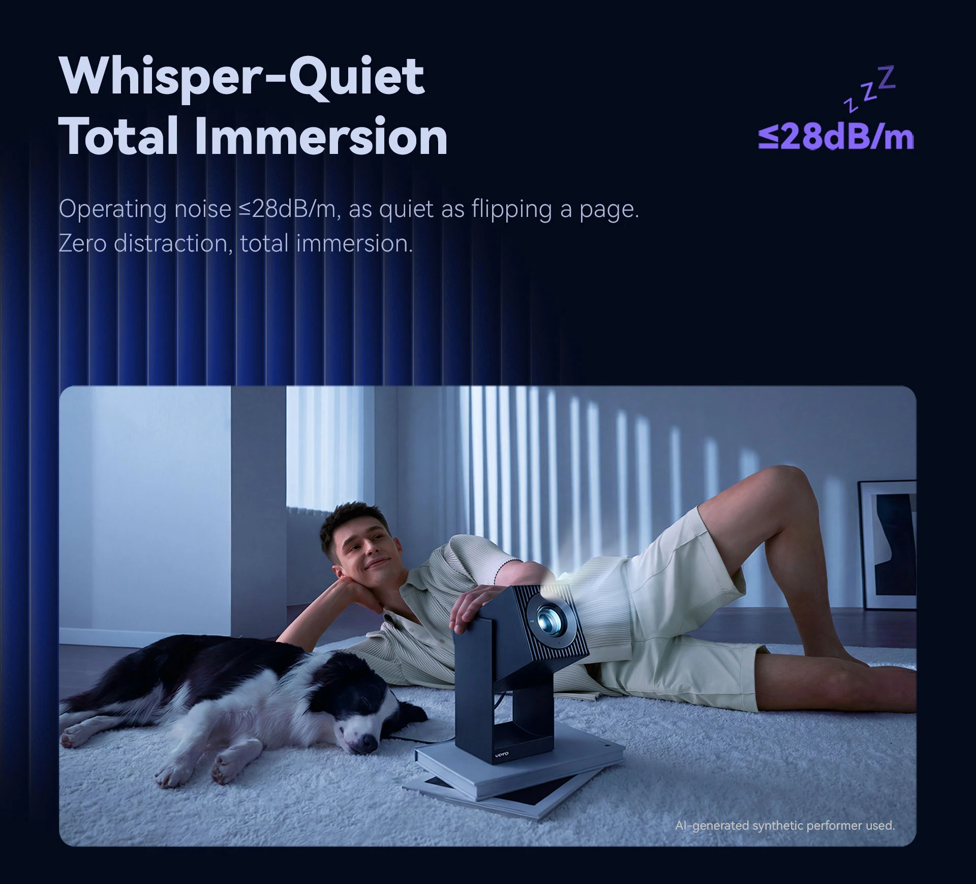 Wanbo преносим смарт проектор Portable Smart Projector - Cube 2 S - Deep Night, 8K, 500 ANSI, HDR10, VIDAA OS, Dolby Audio