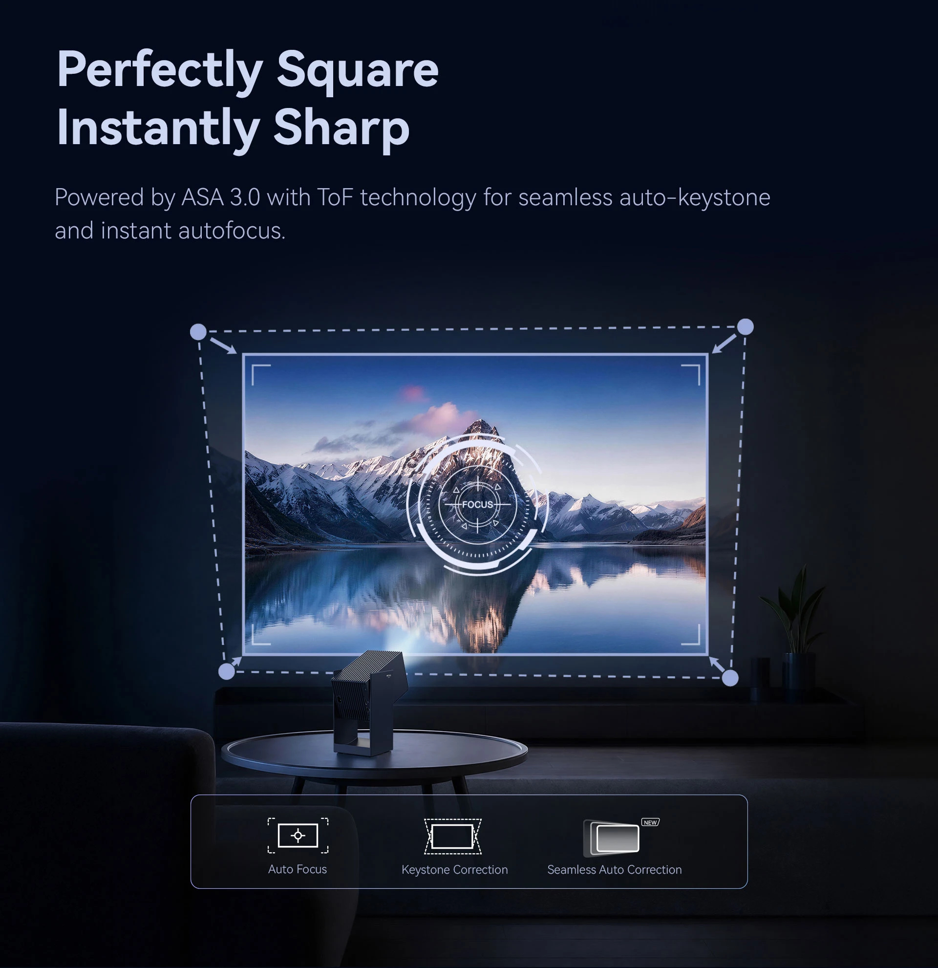 Wanbo преносим смарт проектор Portable Smart Projector - Cube 2 S - Deep Night, 8K, 500 ANSI, HDR10, VIDAA OS, Dolby Audio