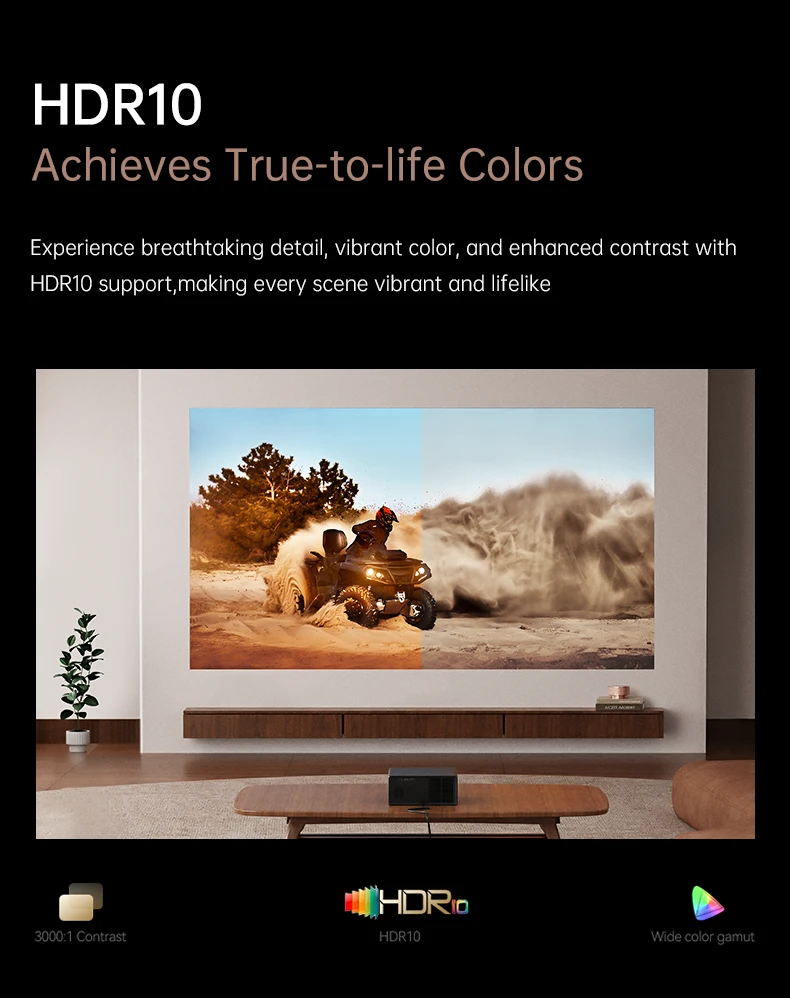 Wanbo преносим смарт проектор Portable Smart Projector - X5 Pro - Dark Blue, 4K, 1100 ANSI, HDR10, Google TV,