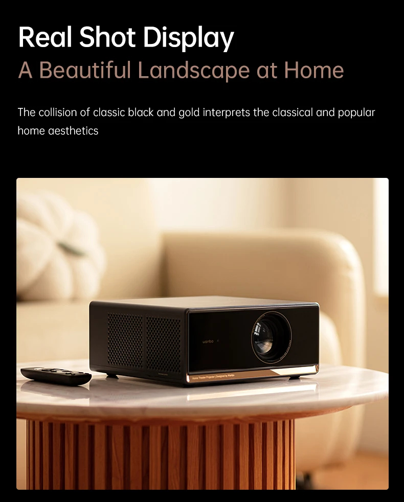 Wanbo преносим смарт проектор Portable Smart Projector - X5 Pro - Dark Blue, 4K, 1100 ANSI, HDR10, Google TV,