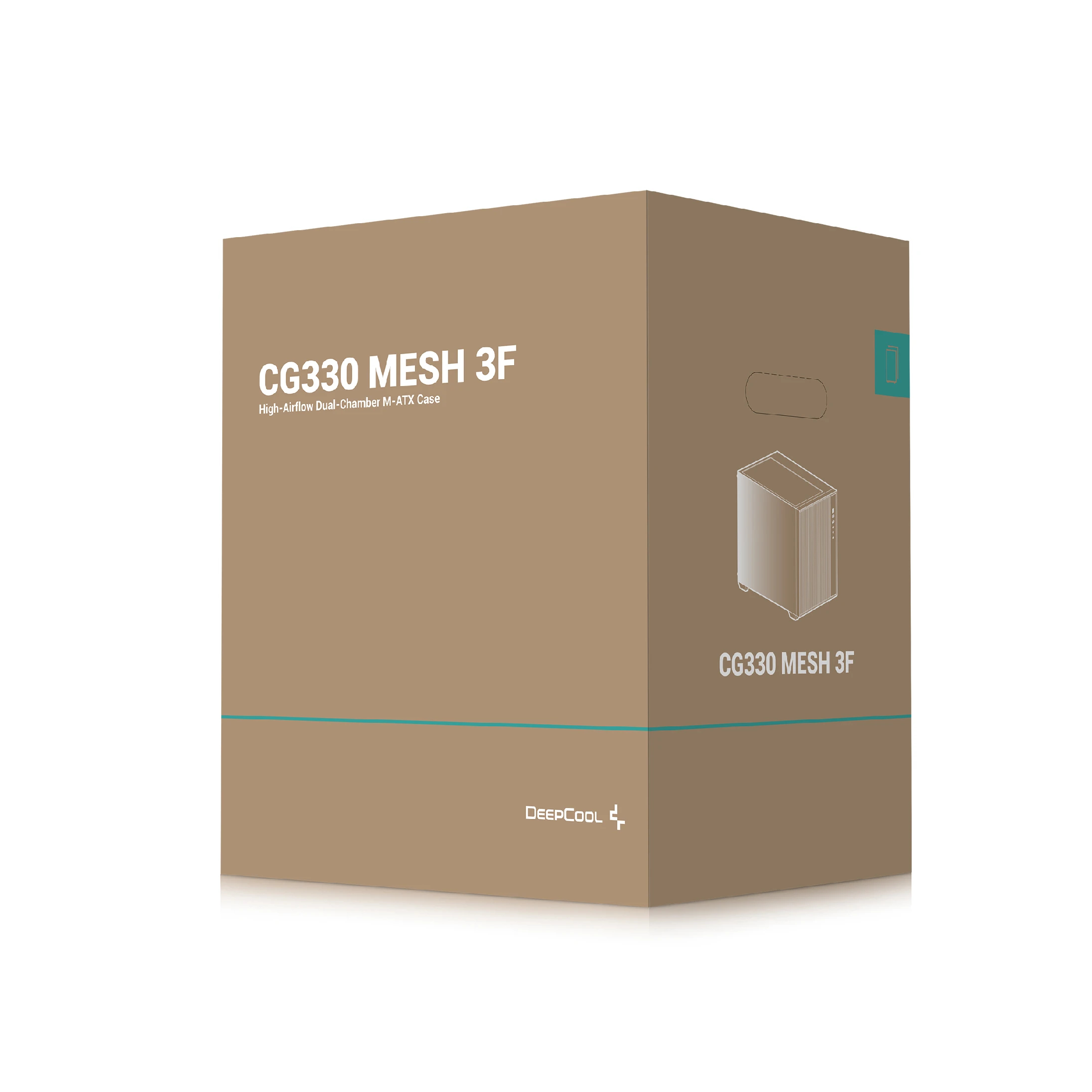DeepCool кутия Case mATX - CG330 MESH 3F