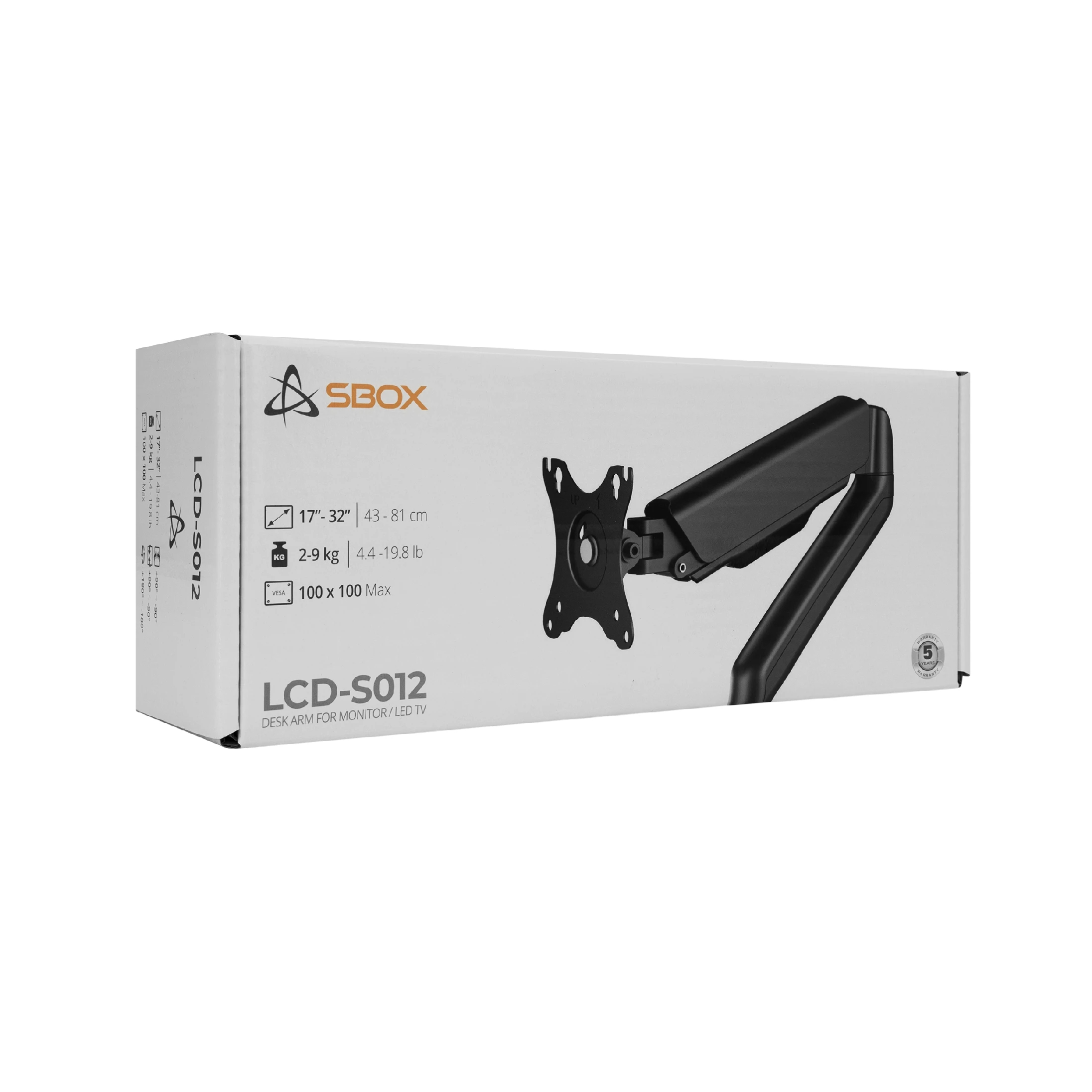SBOX Стойка за монитор за бюро Desk Mount Monitor - LCD-S012-3