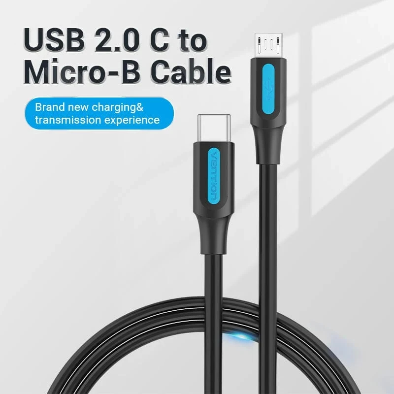 Vention Кабел USB 2.0 C M / Micro-B USB M 0.5m - COVBD