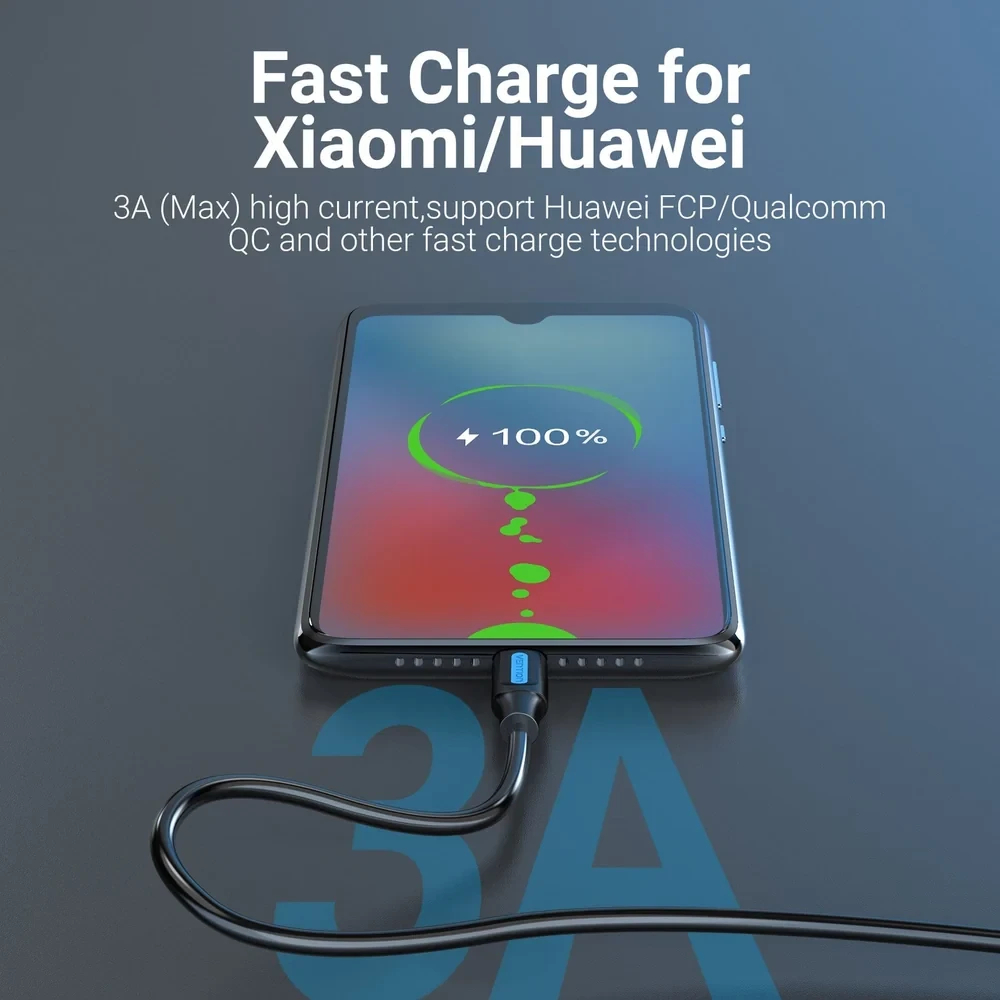 Vention Кабел USB 3.0 A M / USB-C M 0.25m - COZBC