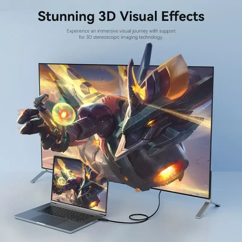 Vention Кабел Cable - Display Port v1.2 DP M / M Black 4K 1.5M - HAKBG