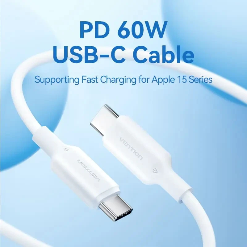 Vention Кабел USB 2.0 C M / USB-C M 1.0m Black - TRCBF