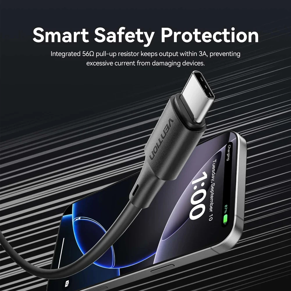 Vention Кабел USB 2.0 AM / USB-C M 0.25m - TRQBAC