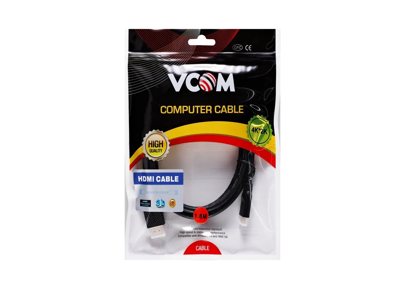 VCom кабел HDMI M / Mini HDMI M v2.0 - CG583-1.8m
