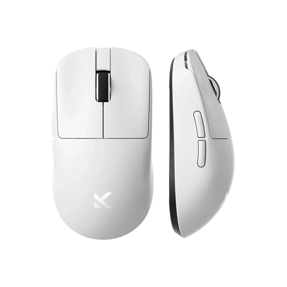 MCHOSE професионална геймърска мишка L7 Pro White - Wireless Gaming Mouse - Dual 8K, Kailh Optical