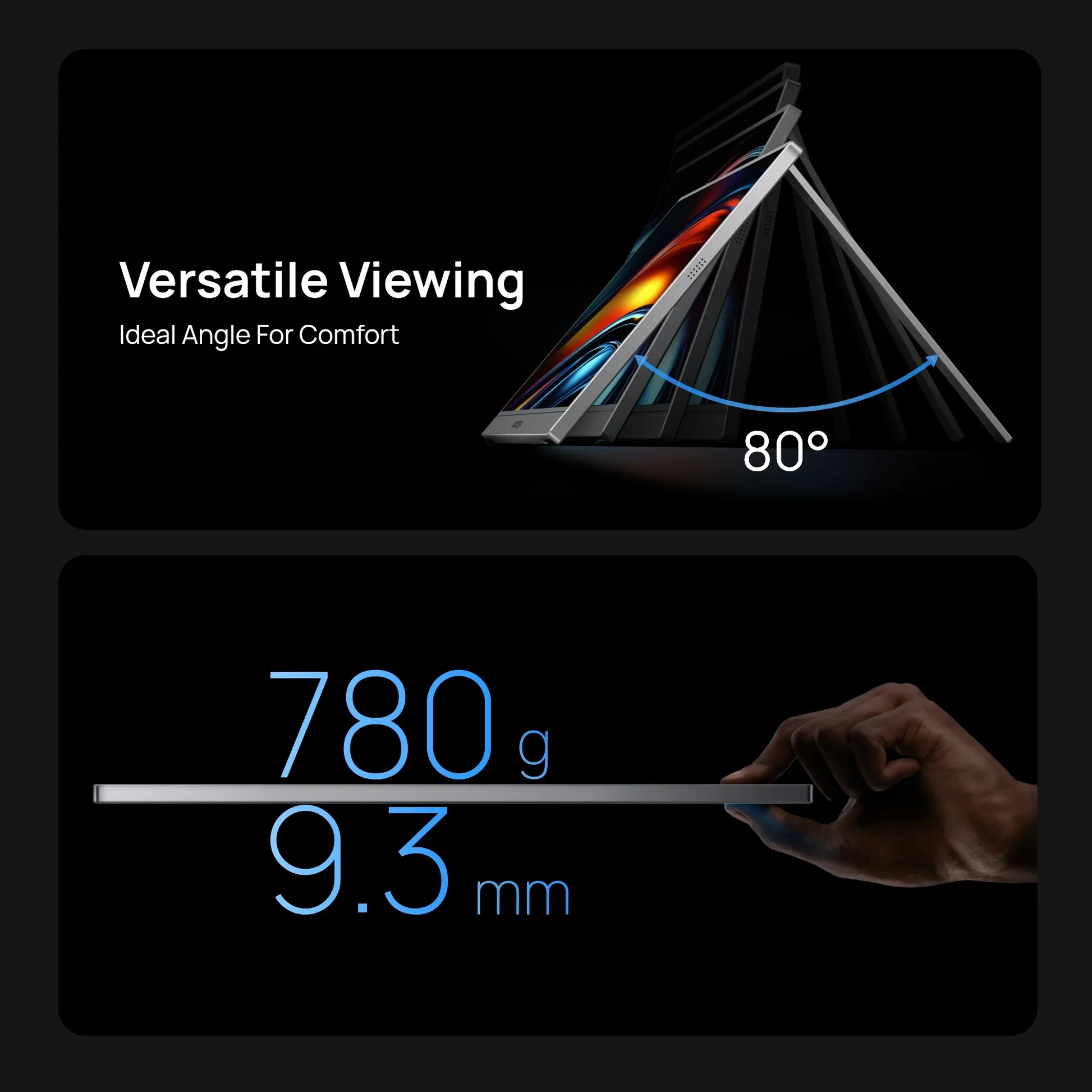 Arzopa преносим монитор Portable Monitor - Z1C - 16.1", 60Hz, IPS, Grey
