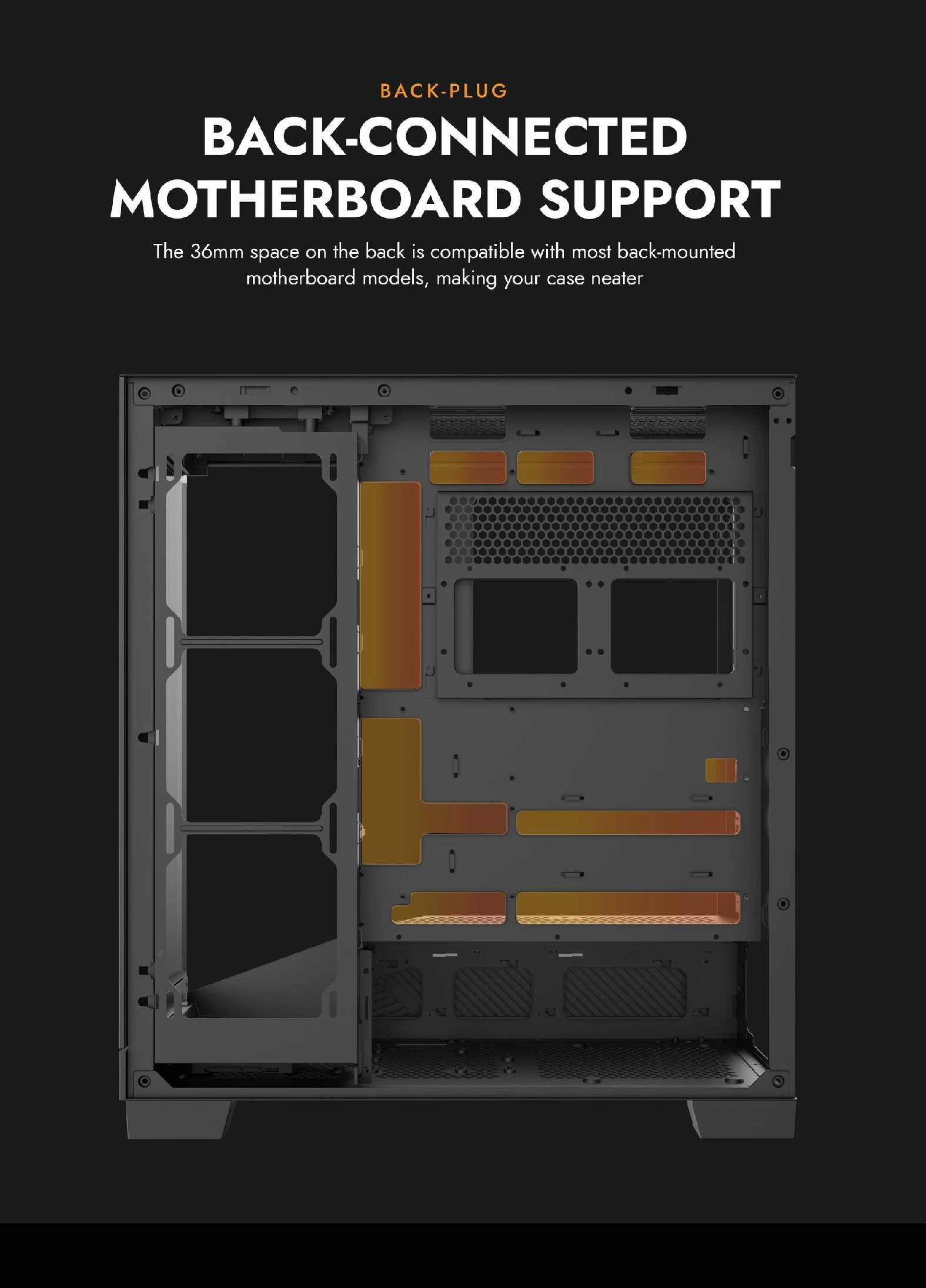 Darkflash кутия Case ATX - K430 Black - 6 x 120 mm A-RGB fans included, USB-C