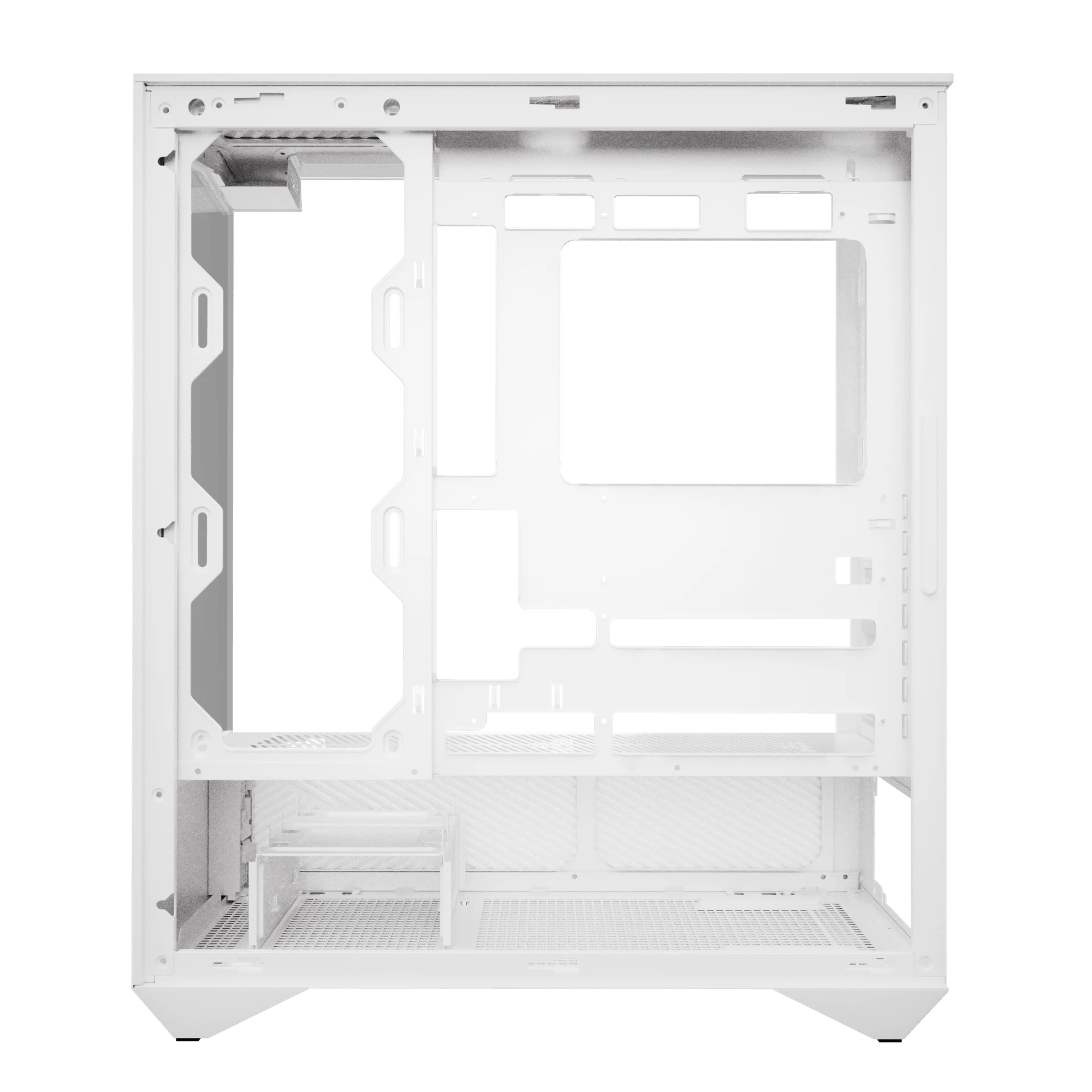 Darkflash кутия Case ATX - DY460 White - 4 x 120 mm A-RGB fans included, USB-C