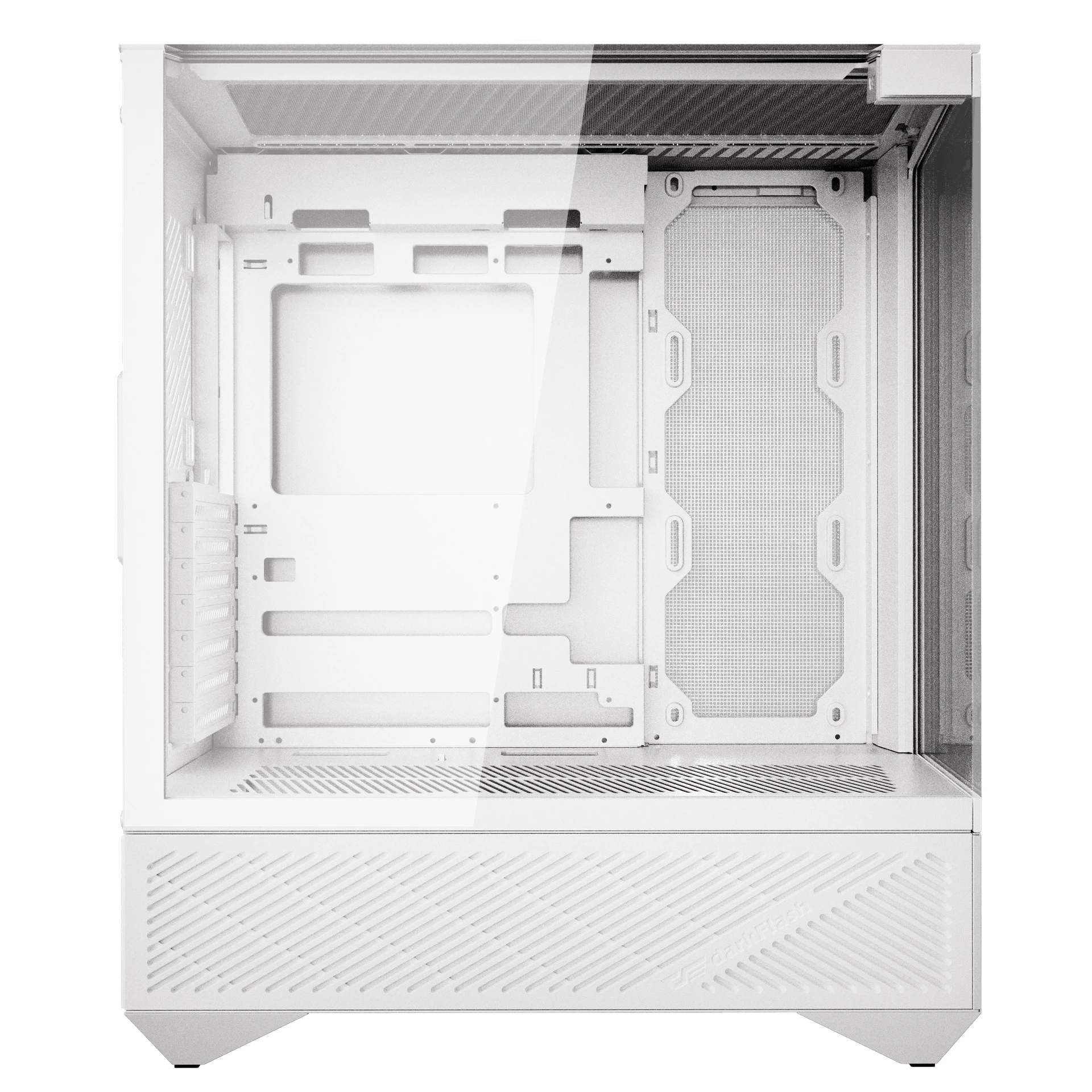 Darkflash кутия Case ATX - DY460 White - 4 x 120 mm A-RGB fans included, USB-C